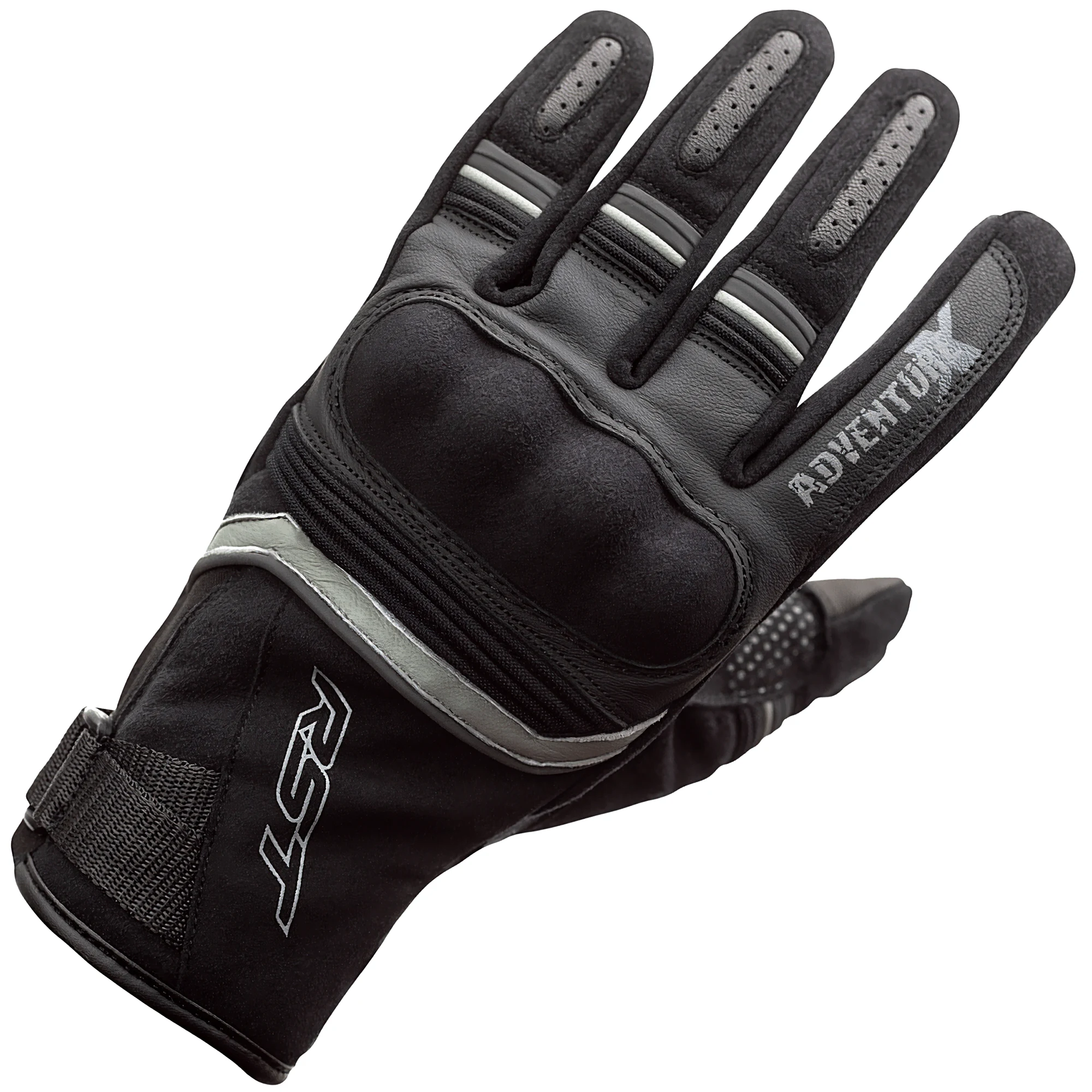 RST RST Adventure-X CE Textile Gloves - Black / Black