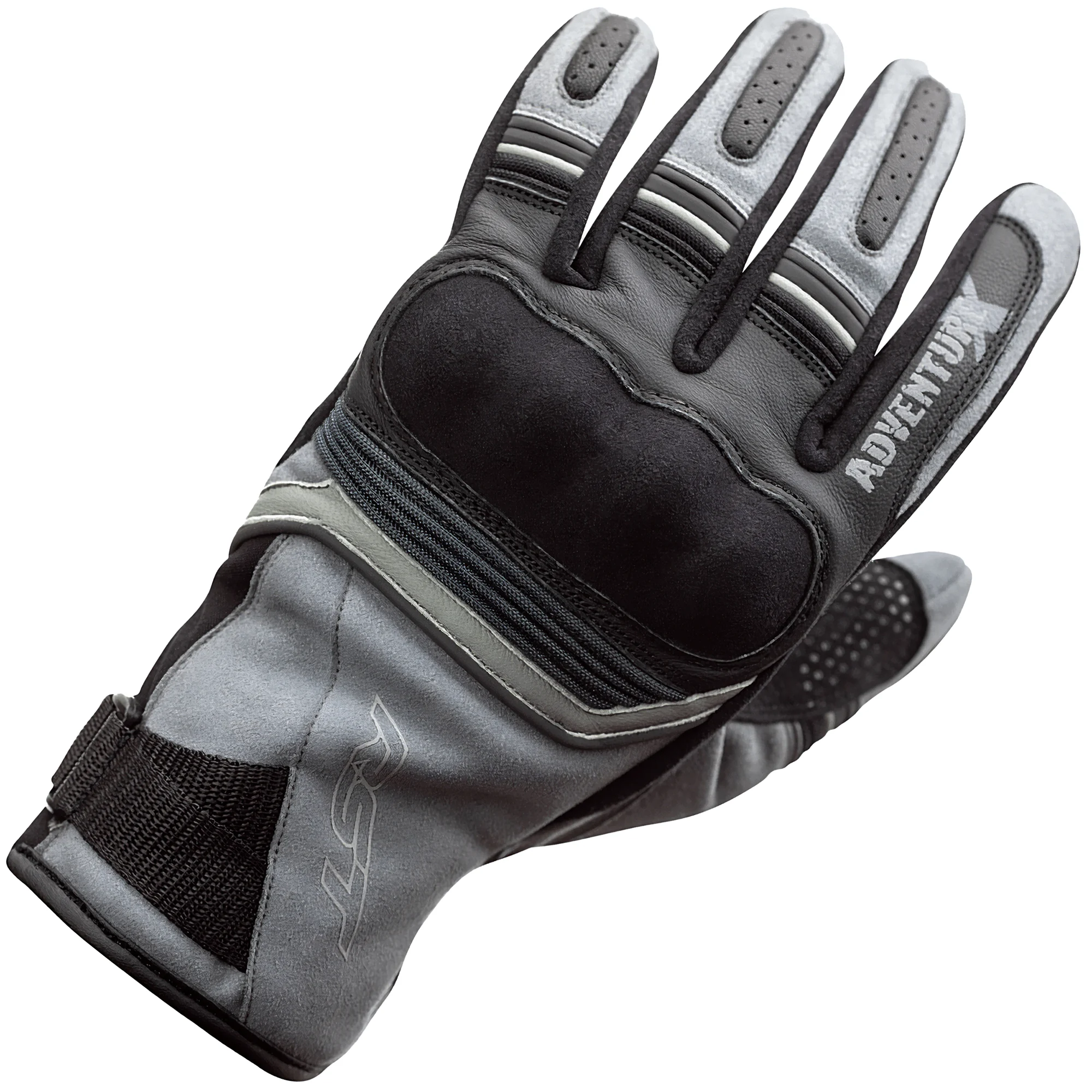 RST RST Adventure-X CE Textile Gloves - Grey / Silver