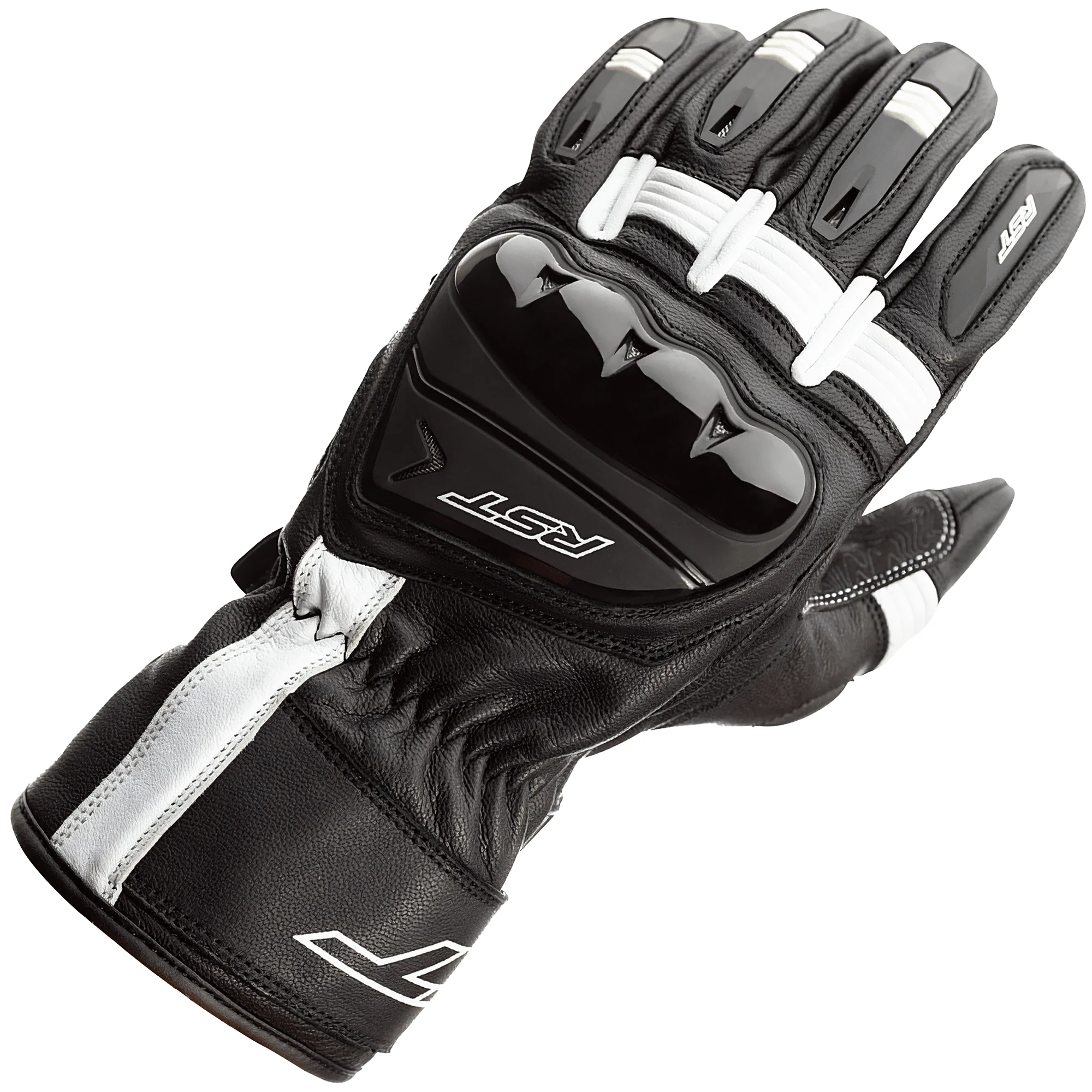 RST RST Pilot CE Leather Gloves - Black / White