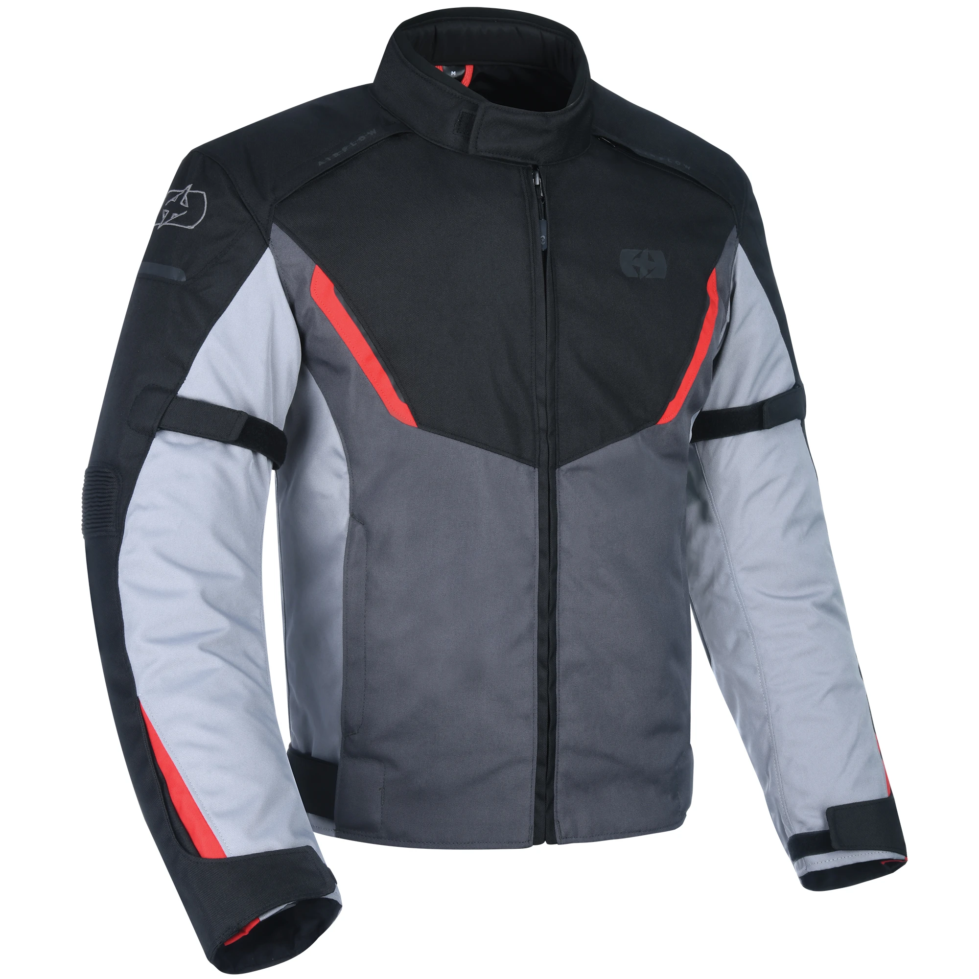 Oxford Clothing Oxford Delta 1.0 Textile Jacket - Black / Grey / Red