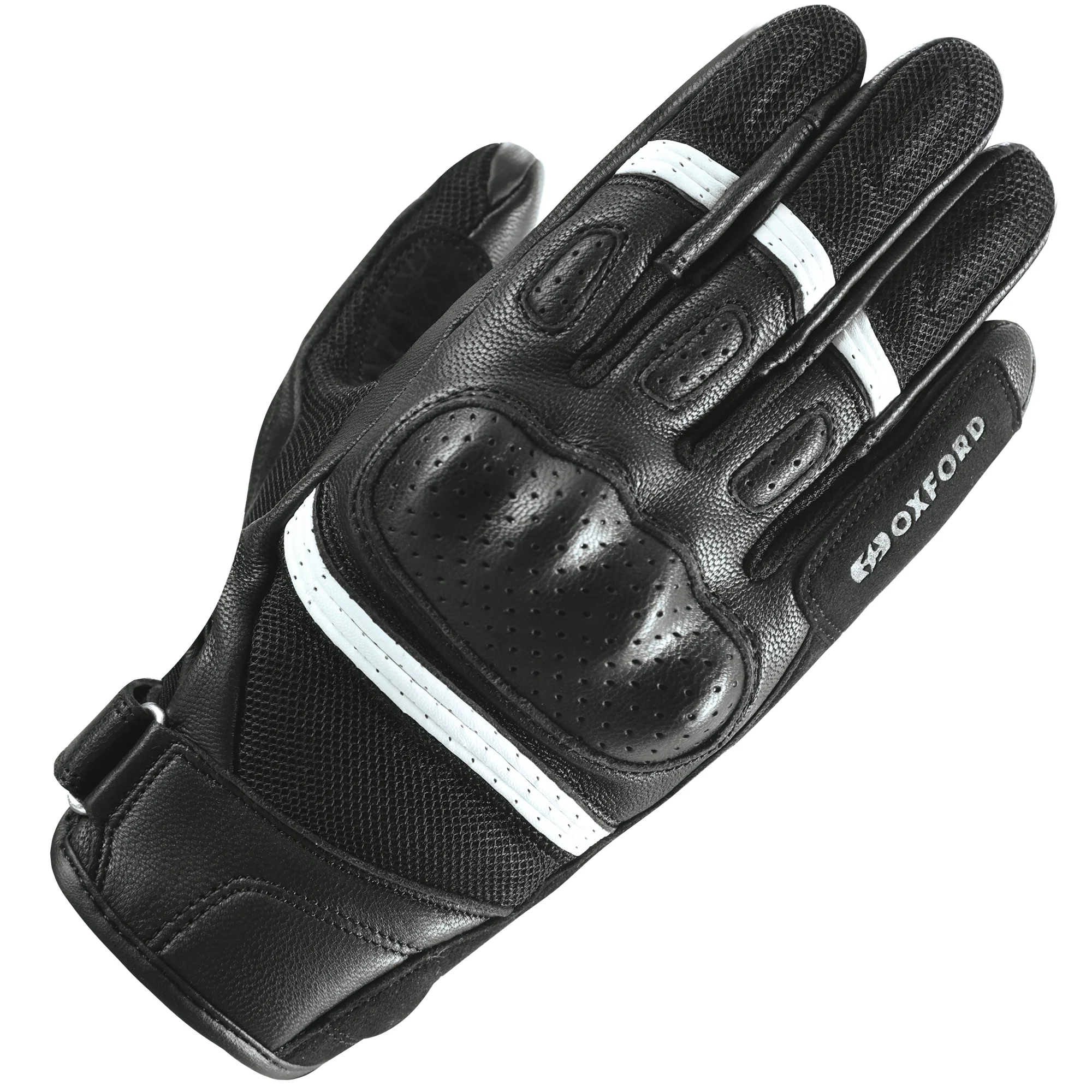 Oxford Clothing Oxford RP-6S Leather Gloves - Black / White