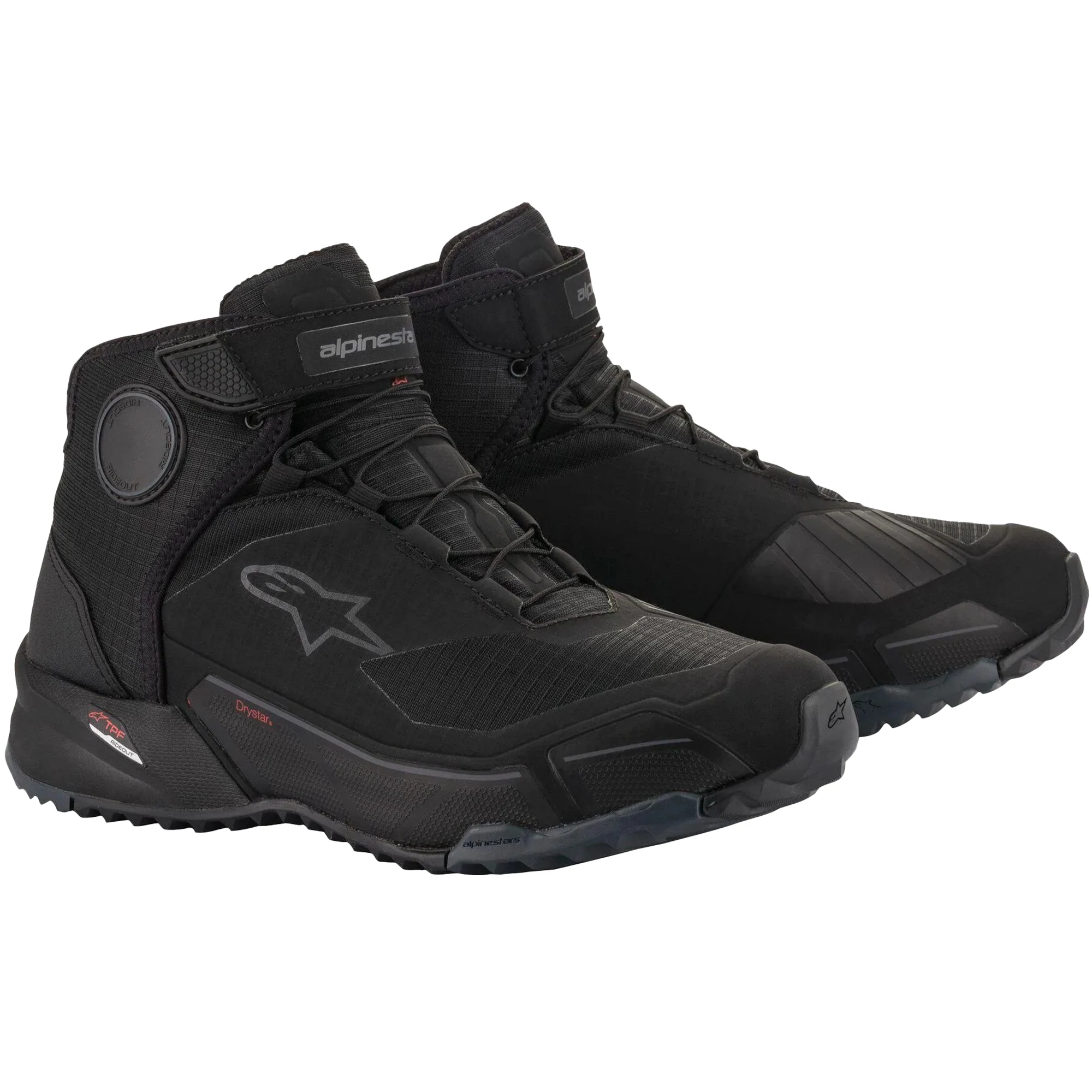Alpinestars Alpinestars CR-X Drystar Riding Shoes - Black / Black