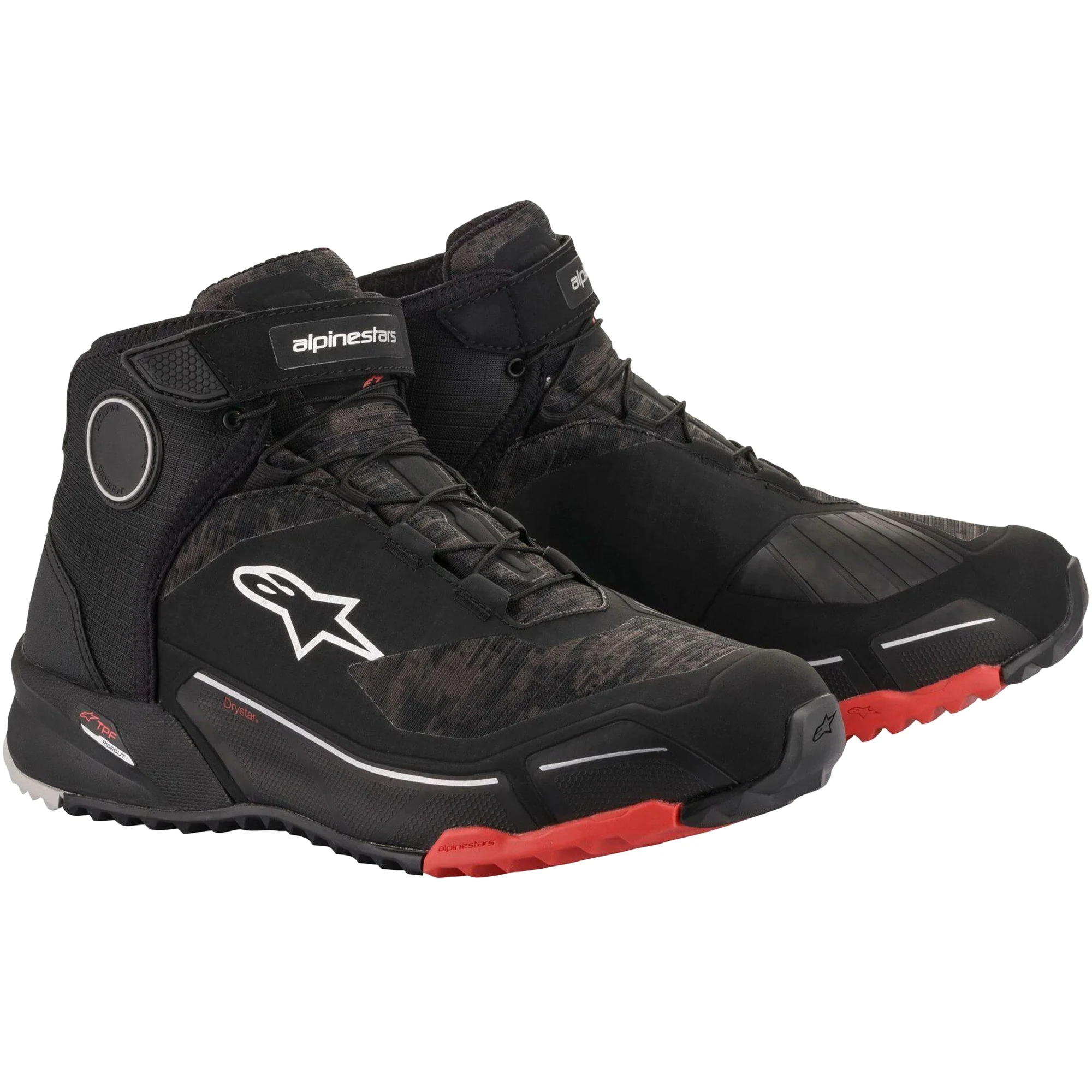 Alpinestars Alpinestars CR-X Drystar Riding Shoes - Black / Camo / Red