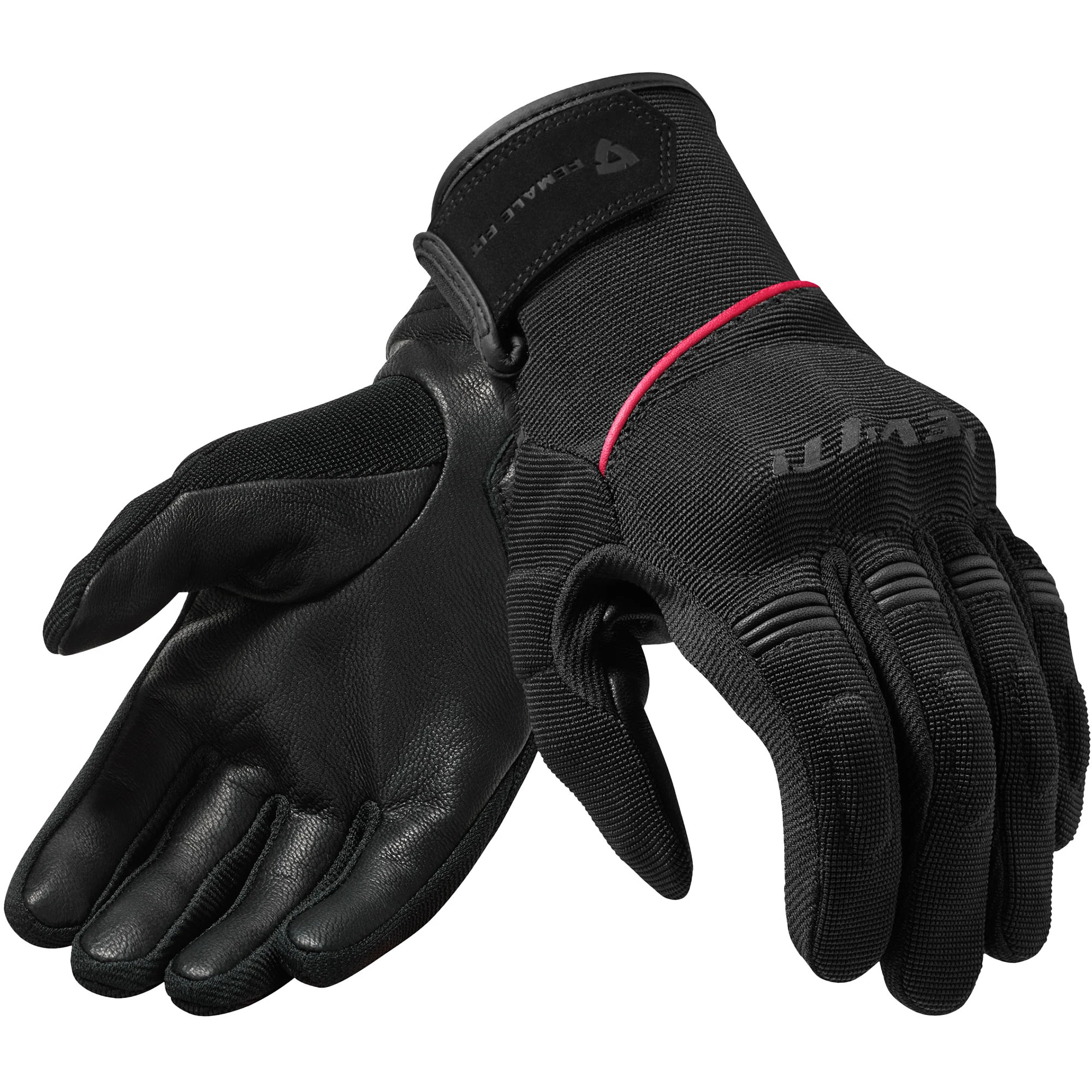 Rev'it Rev'it Ladies Mosca Textile Gloves - Black /Pink