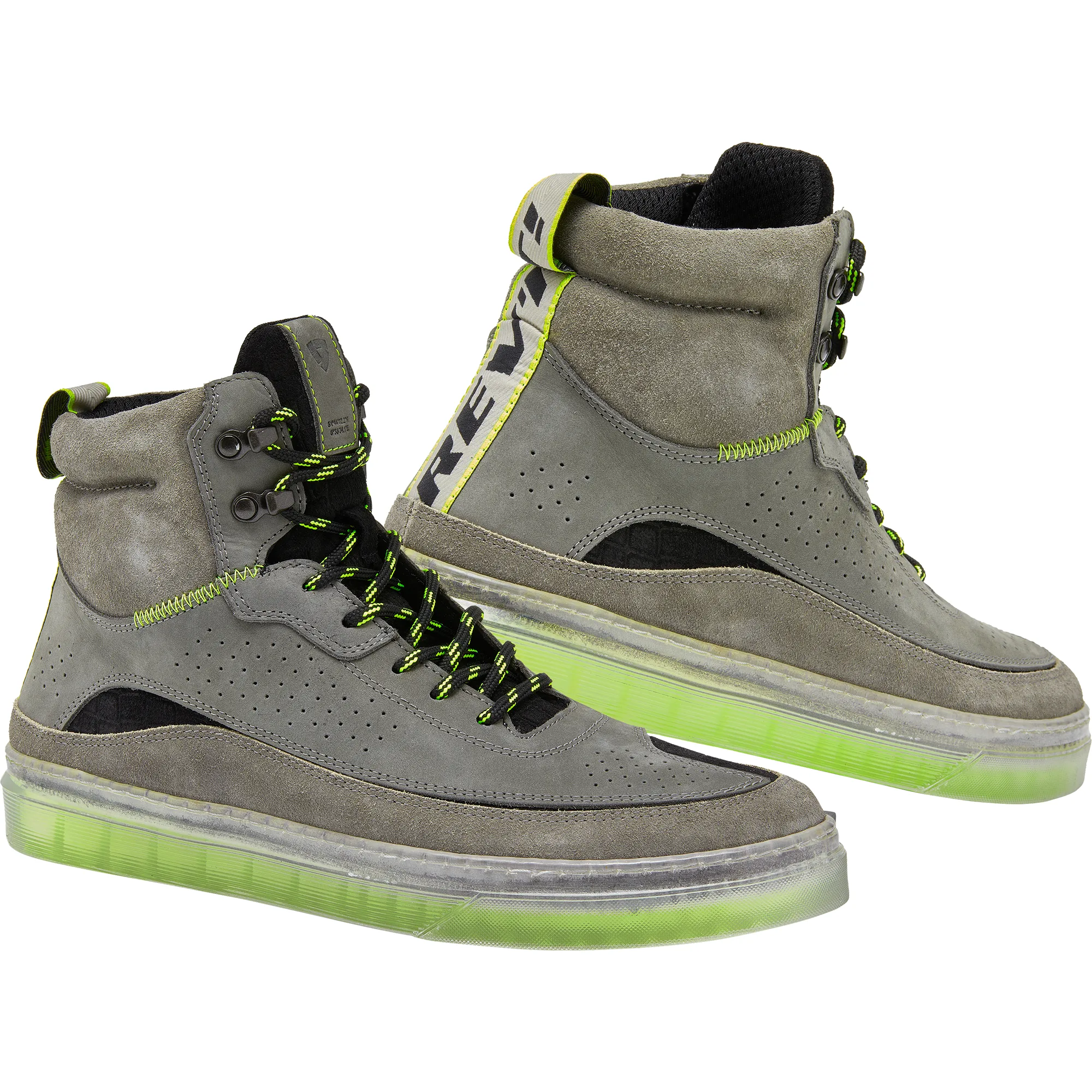Rev'it Rev'it Filter Leather Boots - Grey / Neon Yellow