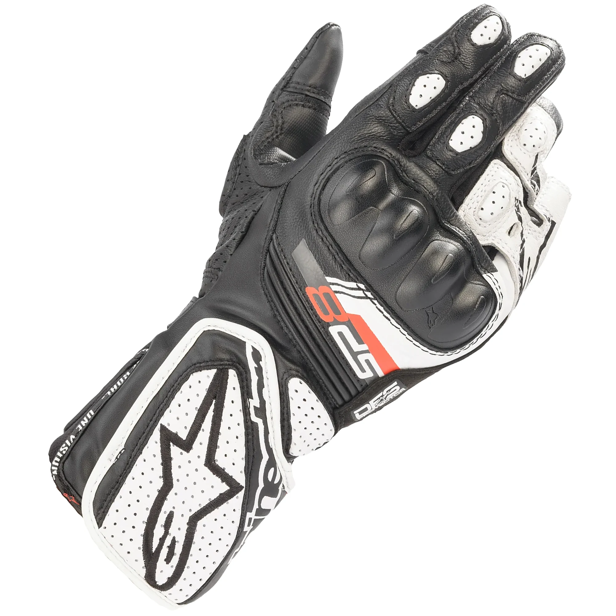 Alpinestars Alpinestars Stella SP-8 V3 Leather Gloves - Black / White