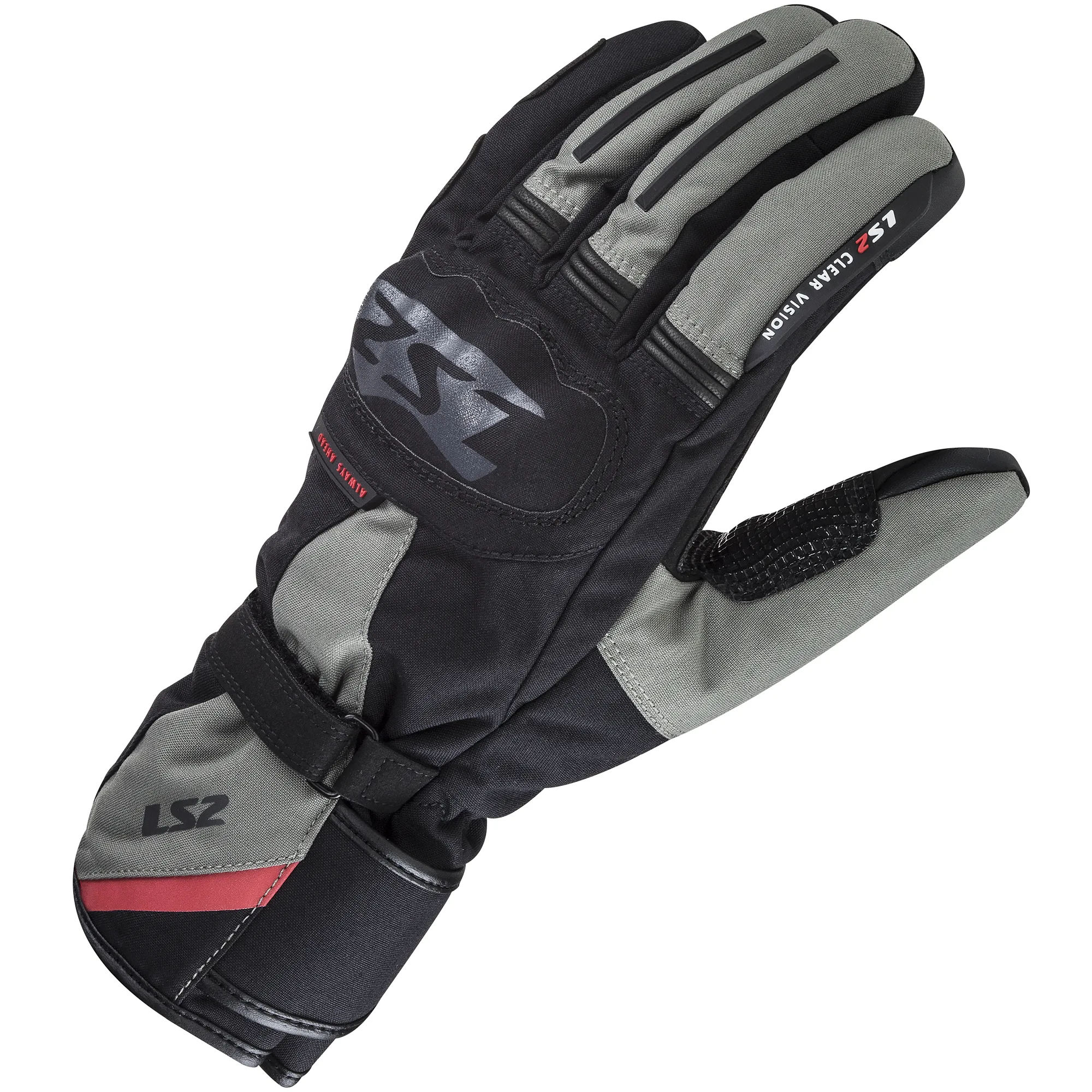 LS2 LS2 Snow Gloves - Black / Grey