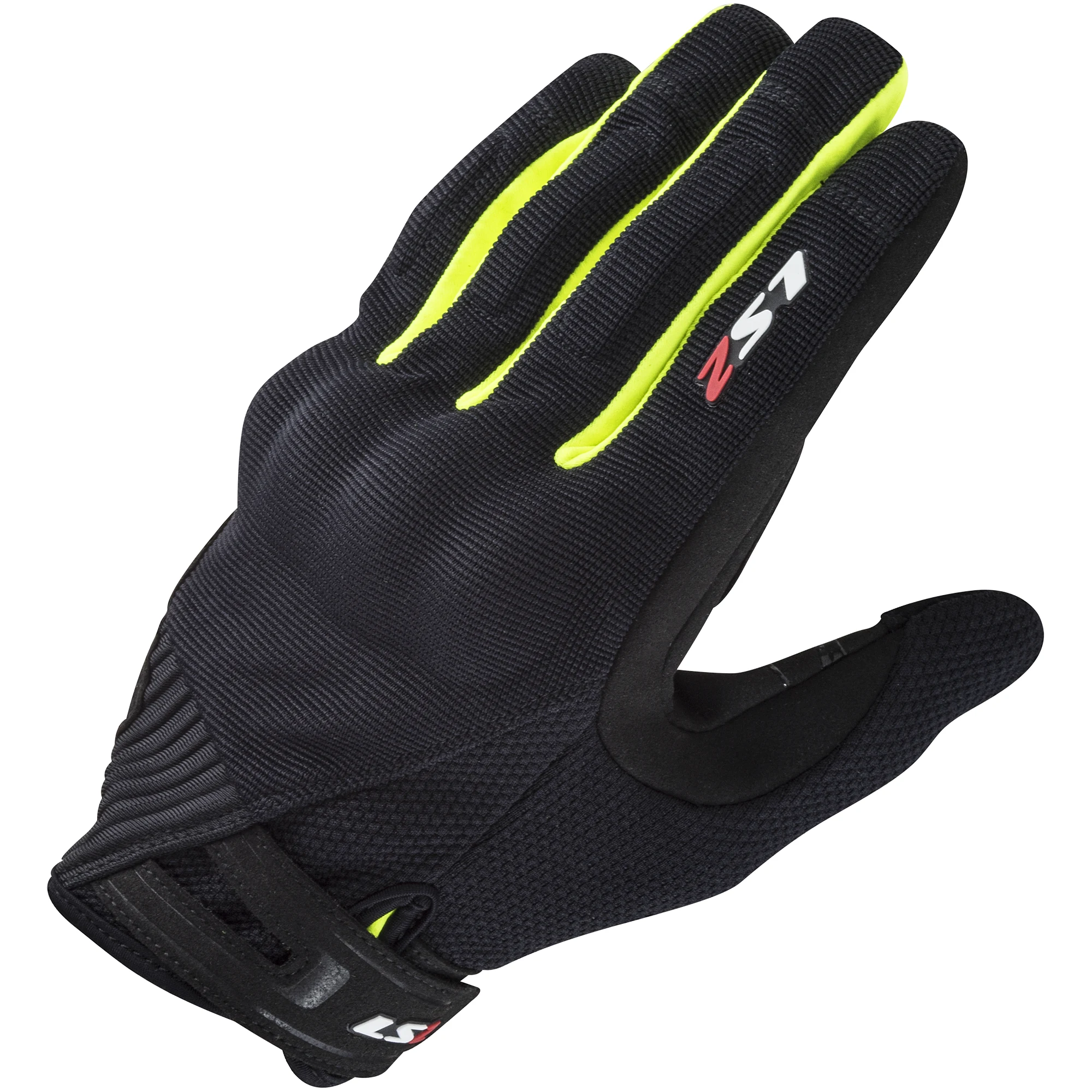 LS2 LS2 Dart 2 Gloves - Black / Hi-Viz Yellow