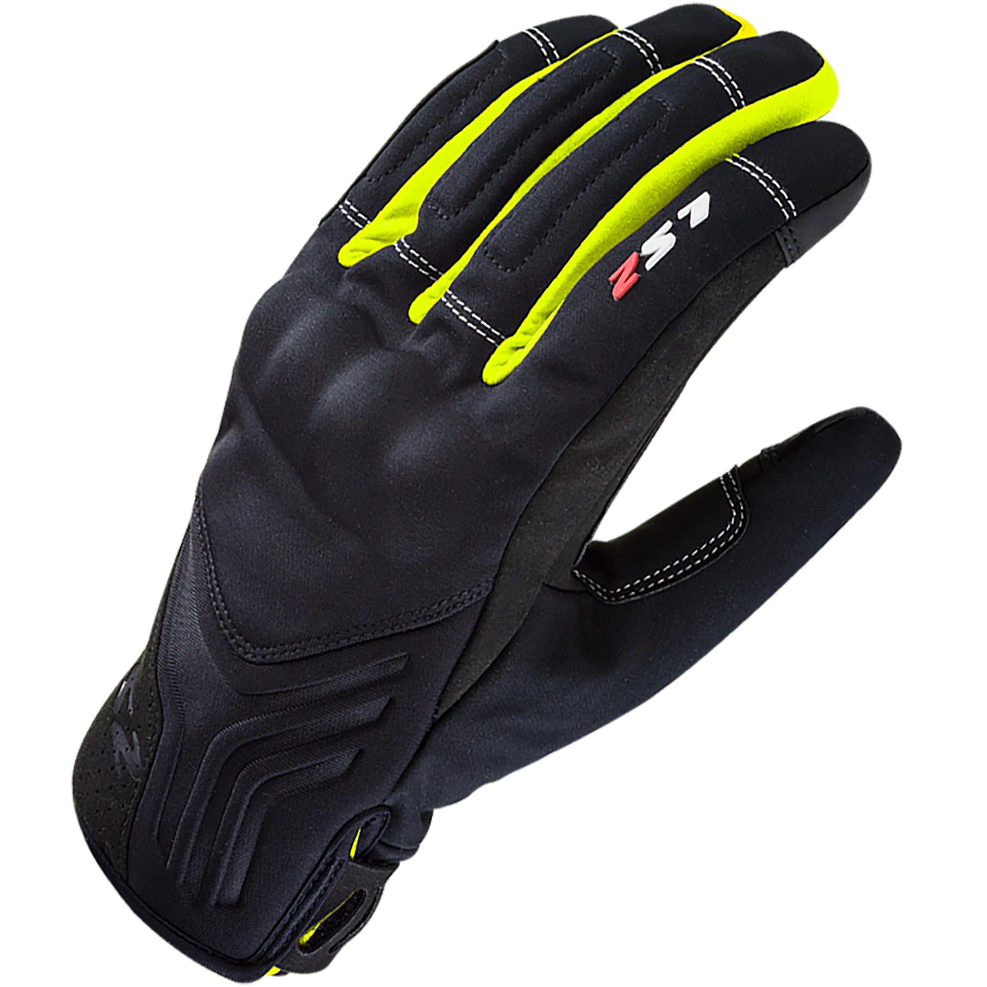 LS2 LS2 Jet 2 Gloves - Black / Hi-Viz Yellow
