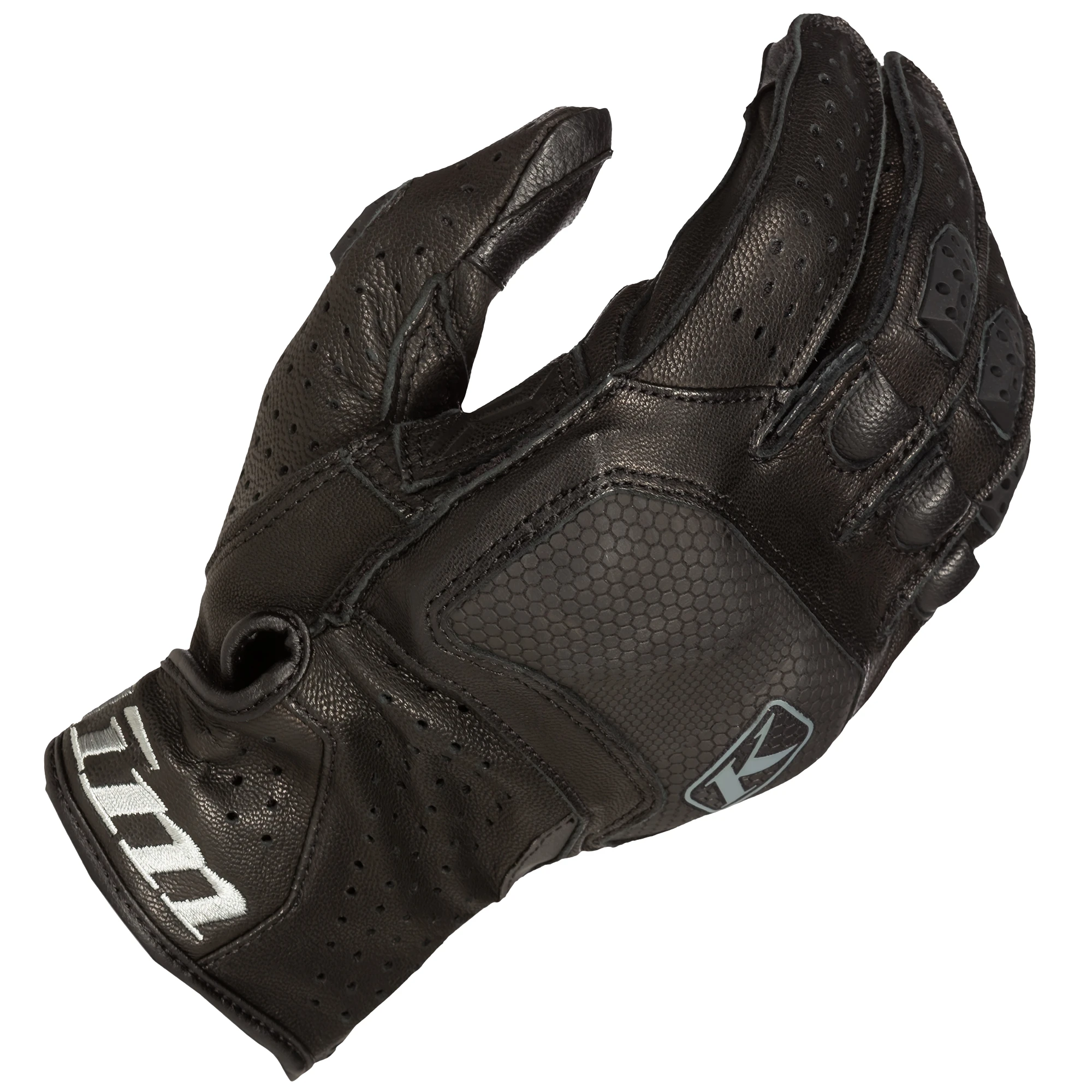 Klim Klim Badlands Aero Pro V2 Short Leather Gloves - Stealth Black