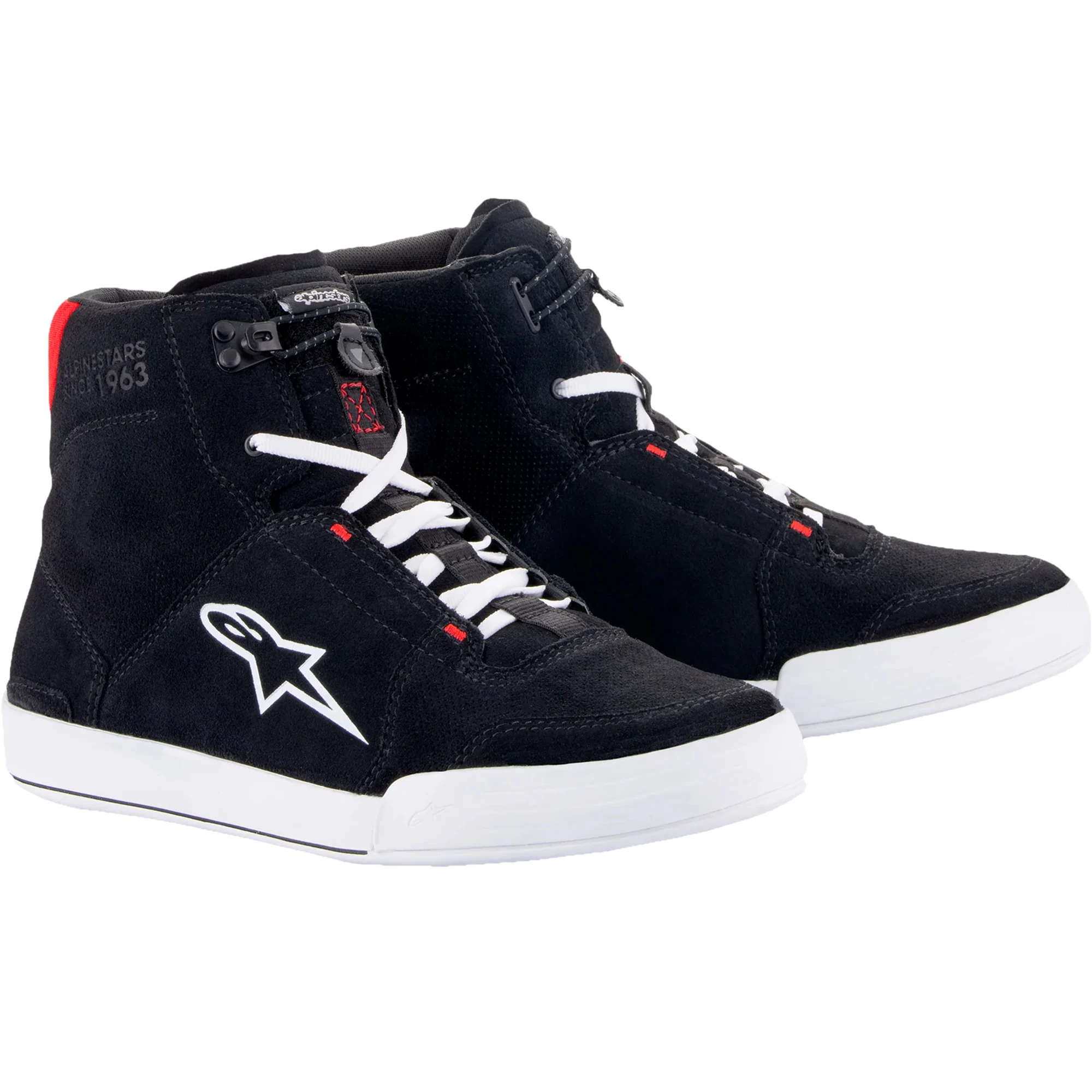 Alpinestars Alpinestars Chrome Riding Shoes - Black / White / Bright Red
