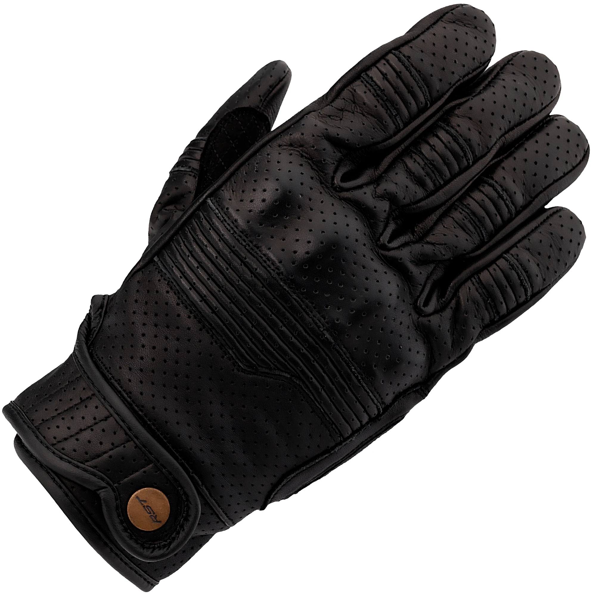 RST RST Roadster 3 CE Leather Gloves - Black / Black