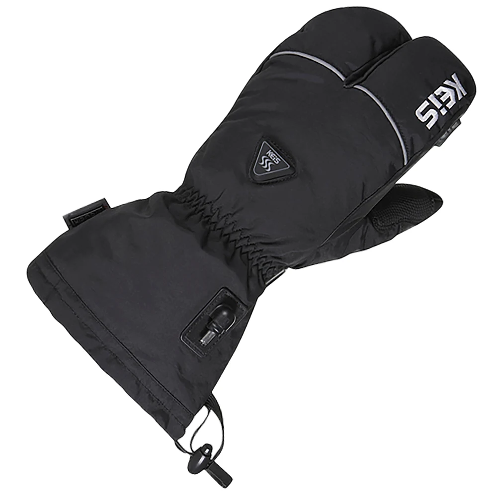 Keis Keis G301 '3 Finger' Ultimate Warm Heated Gloves - Black