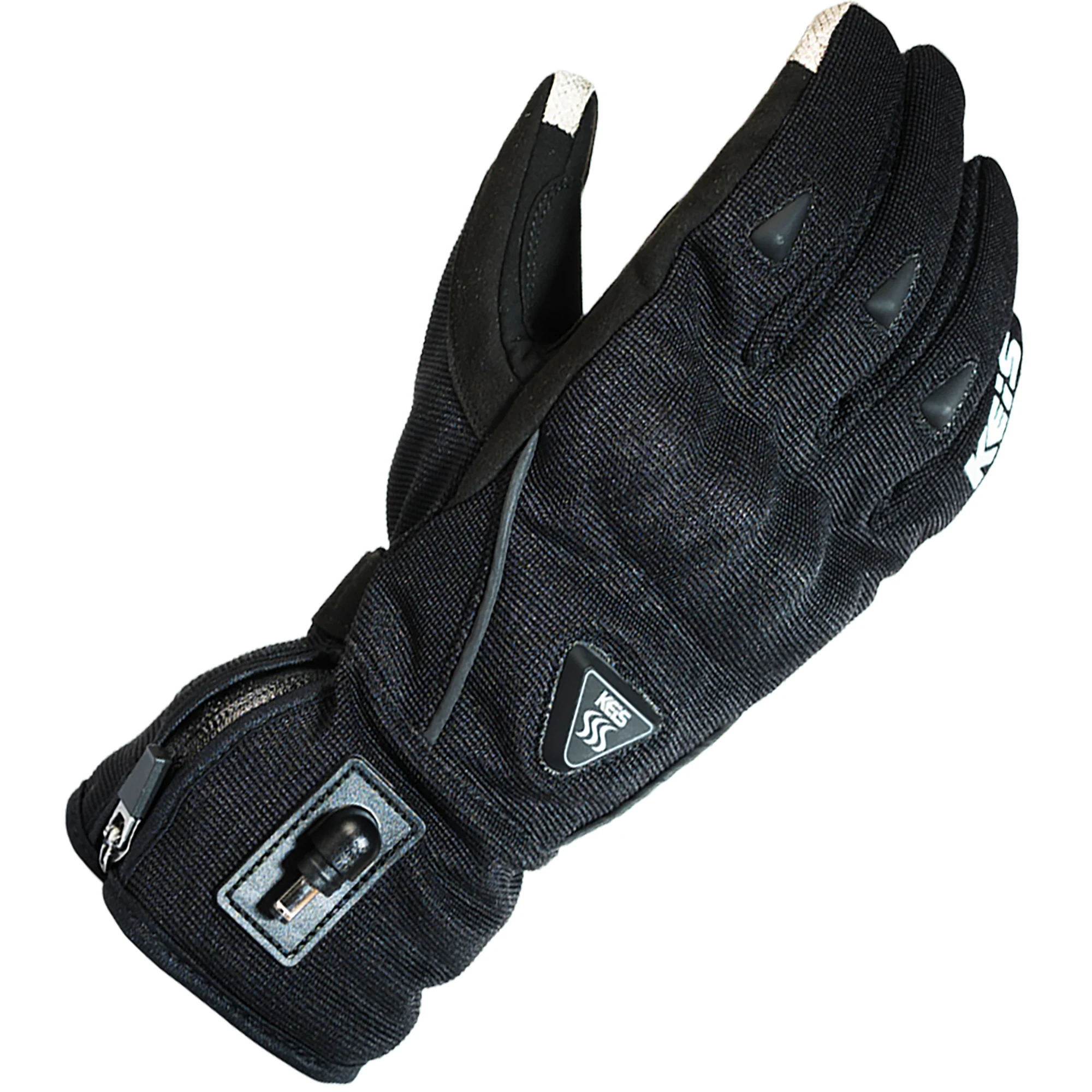 Keis Keis G701S Heated Armoured Short Cuff Gloves - Black