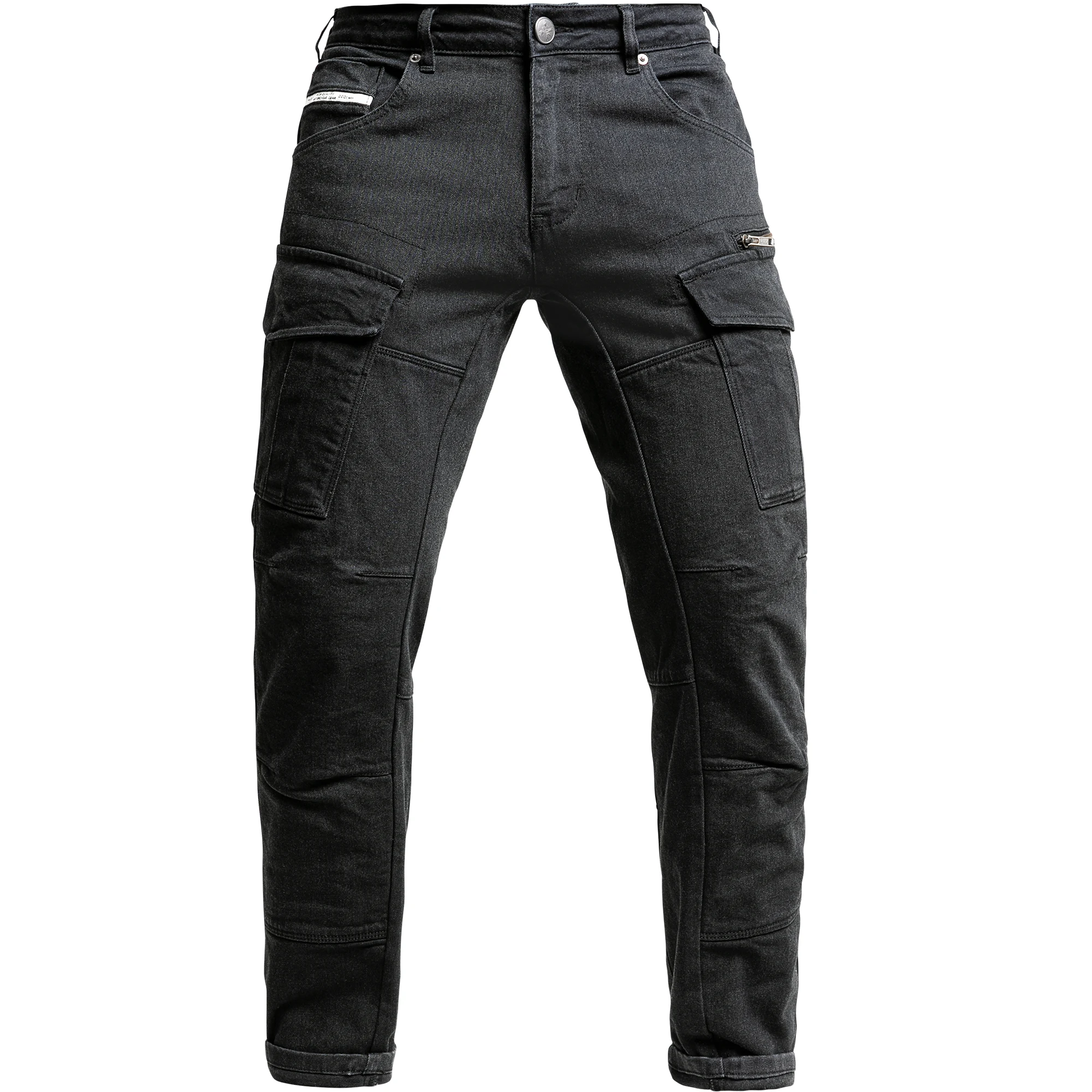 John Doe John Doe Mono Defender Slim Cut Cargo Aramid Jeans - Black