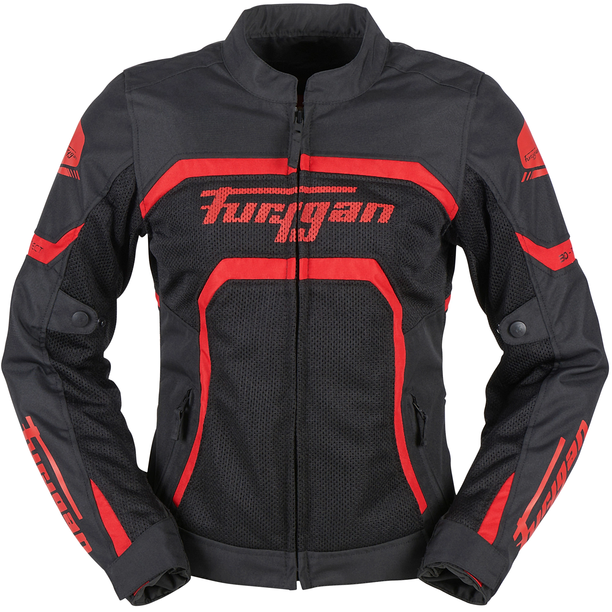 Furygan Furygan Ladies Mystic Evo Vented Textile Jacket - Black / Red