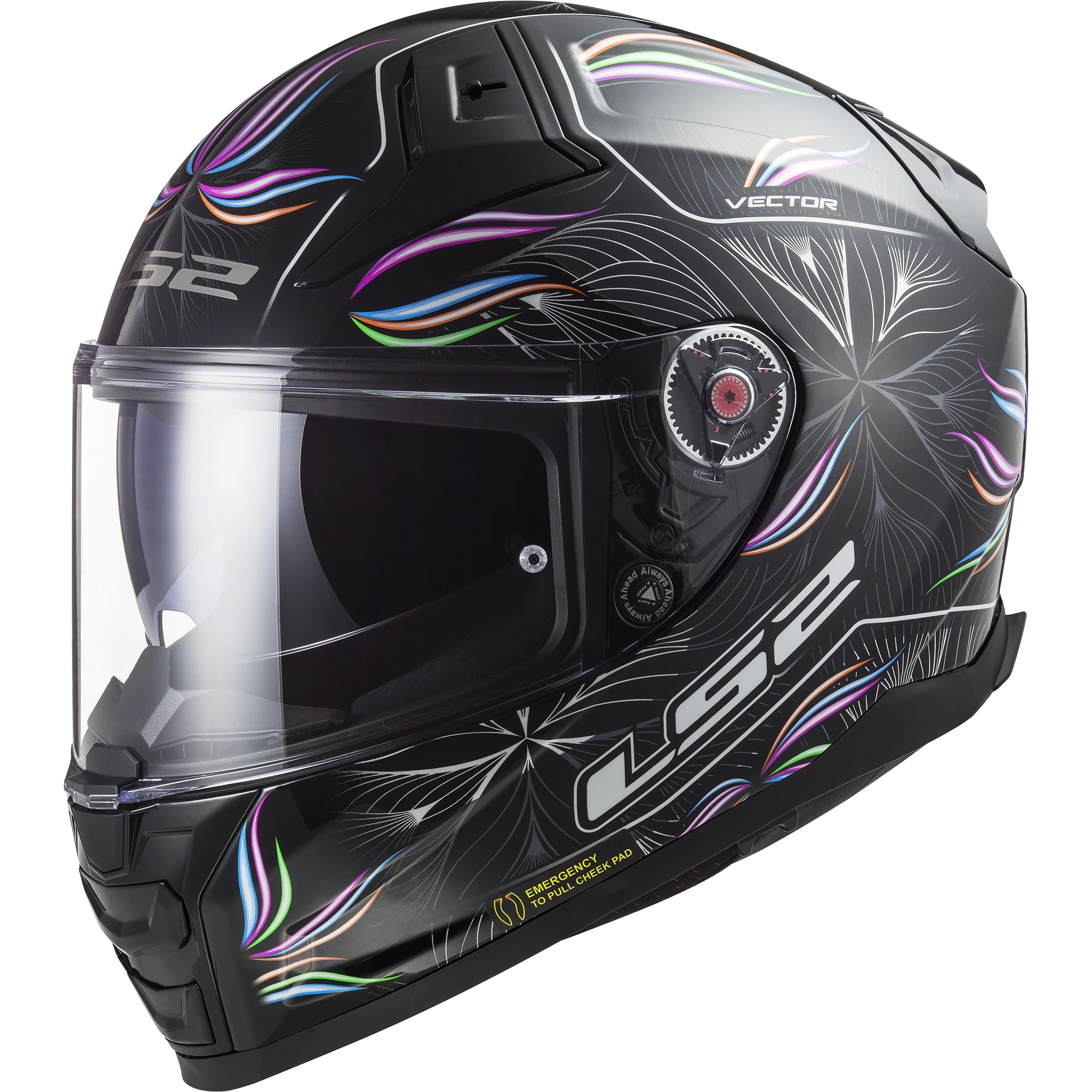 LS2 LS2 Vector 2 - Tropical Black / White