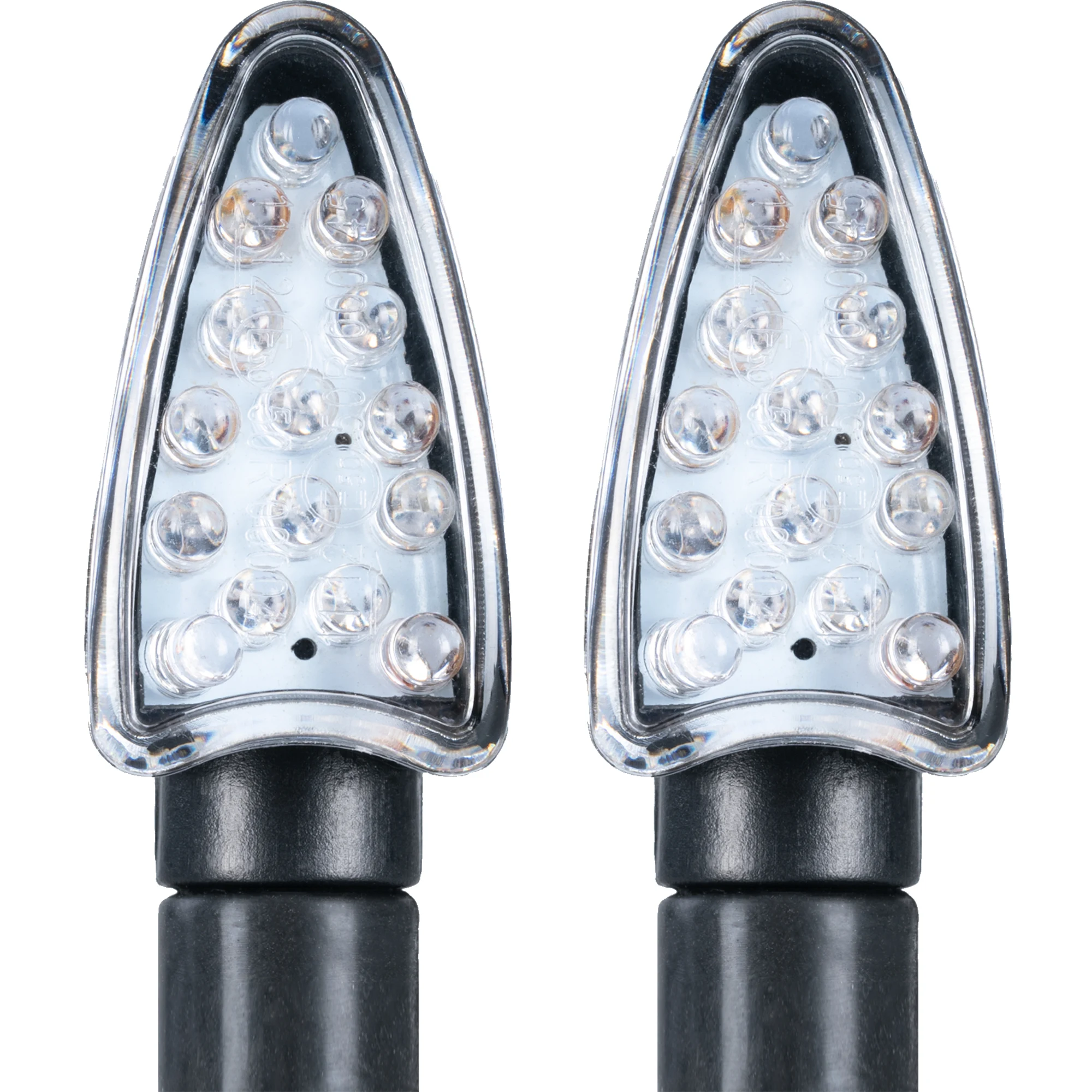 Oxford Oxford Arrow Long Stem Indicators - Black - Clear Lens