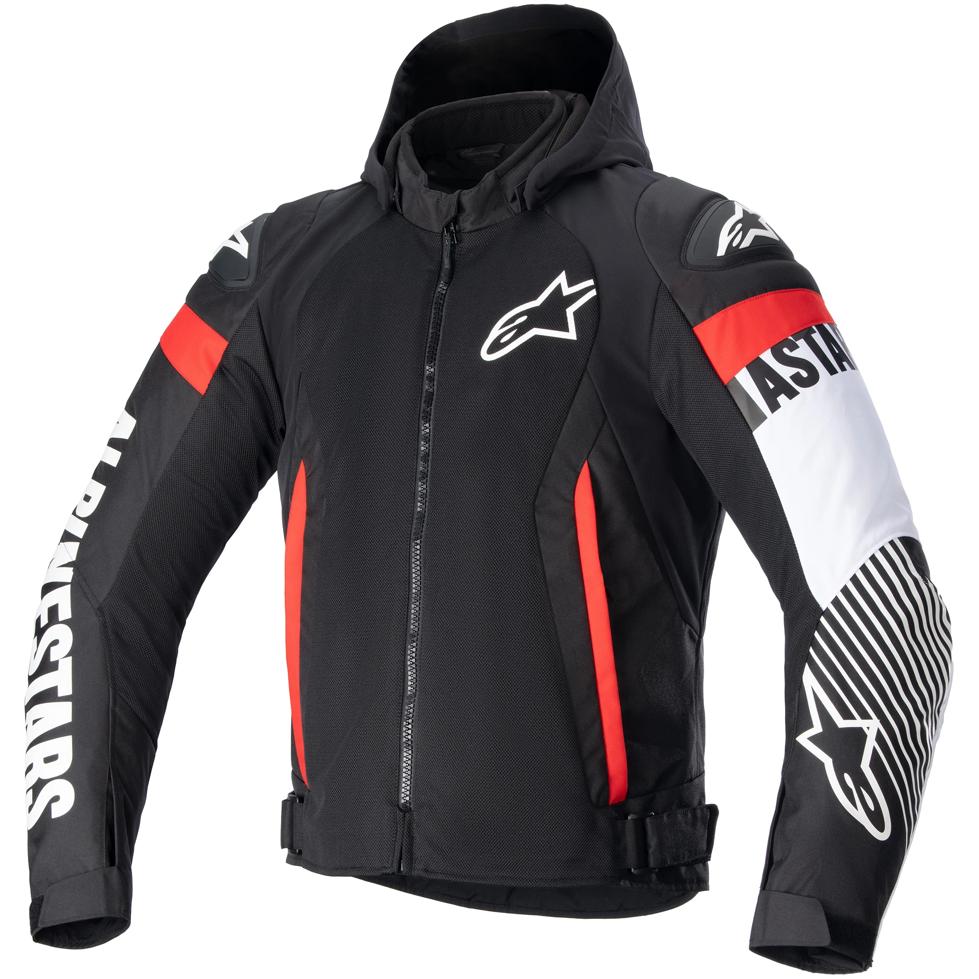 Alpinestars Alpinestars Zaca Air Textile Jacket - Black / White / Fluo Red