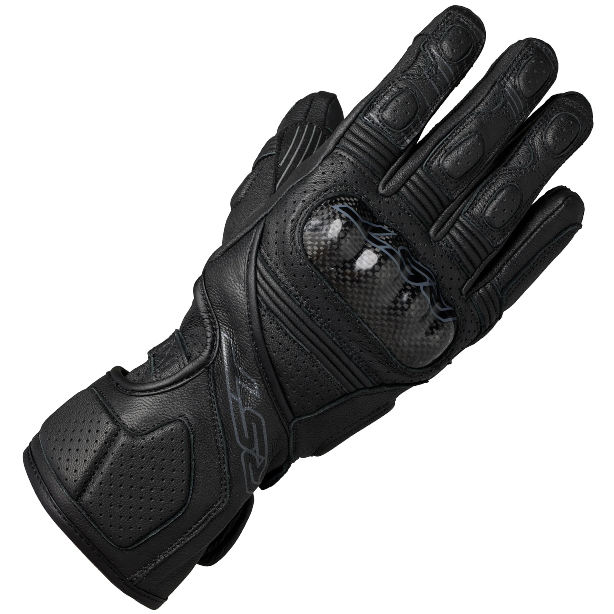 RST RST Fulcrum CE Perforated Leather Gloves - Black / Black / Black