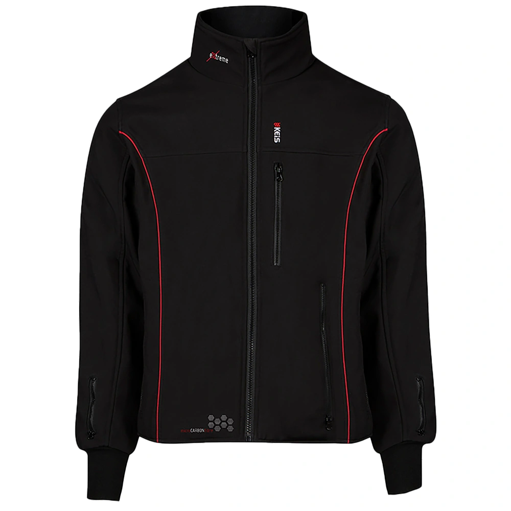 Keis Keis J505RP Premium EXTREME Heated Jacket - Black / Red
