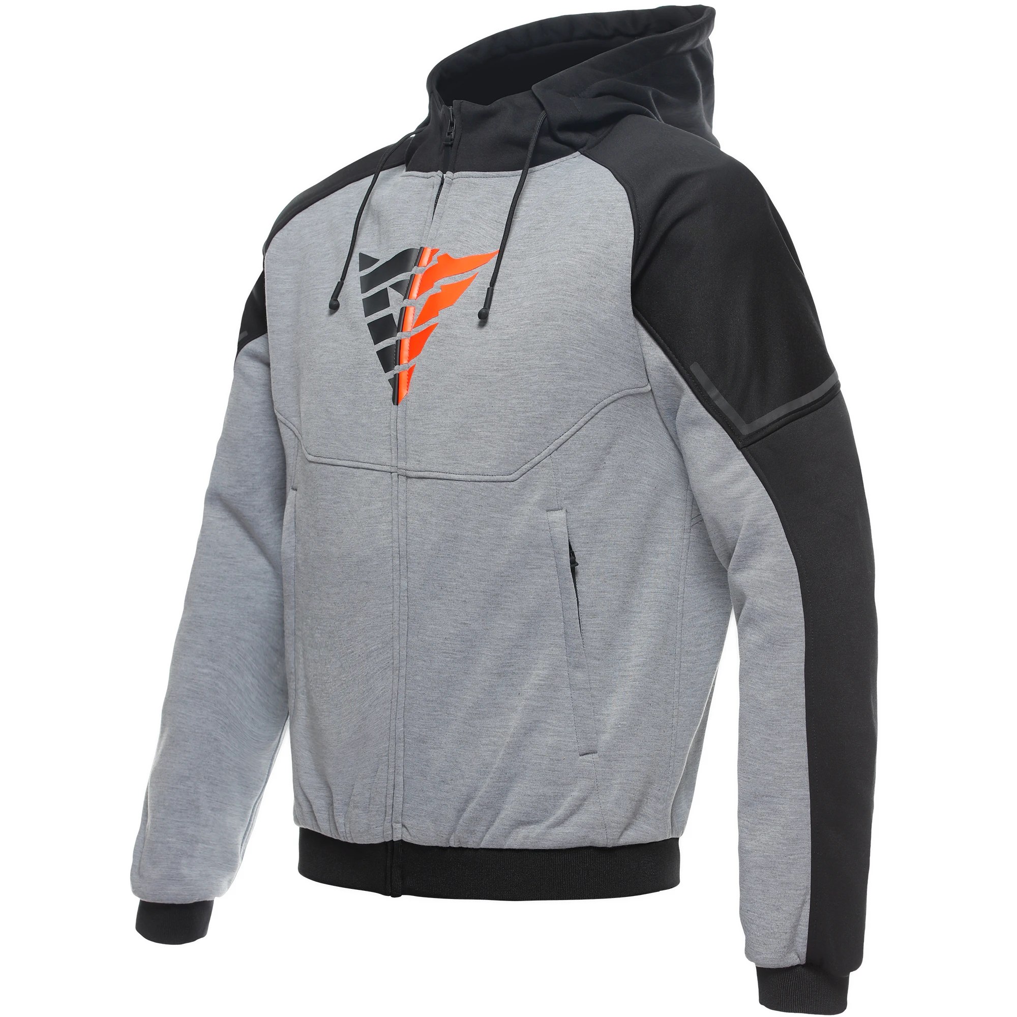 Dainese Dainese Daemon-X Safety Hoodie - Melange-Grey / Black / Red Fluo