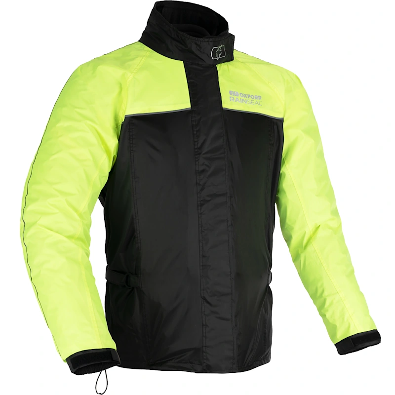 Oxford Clothing Oxford Rainseal Over Jacket - Black / Fluo