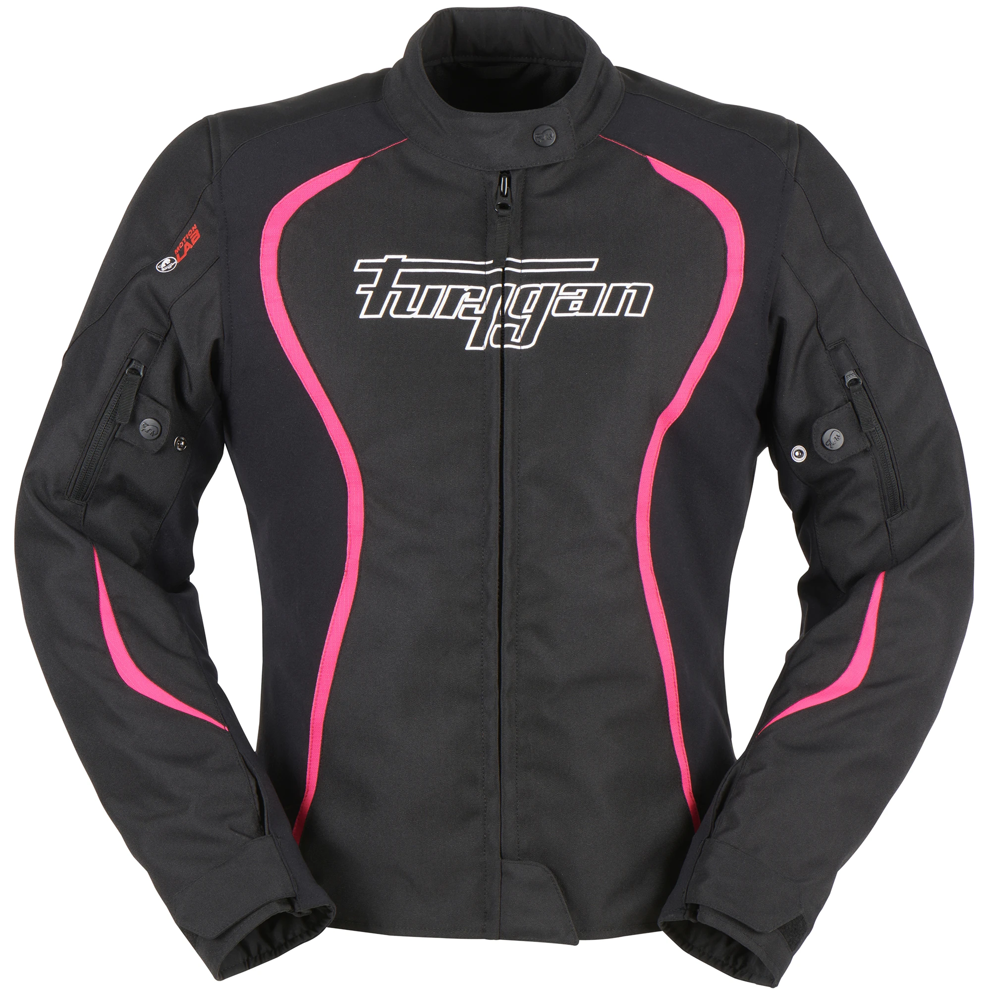 Furygan Furygan Ladies Odessa Textile Jacket - Black / White / Pink