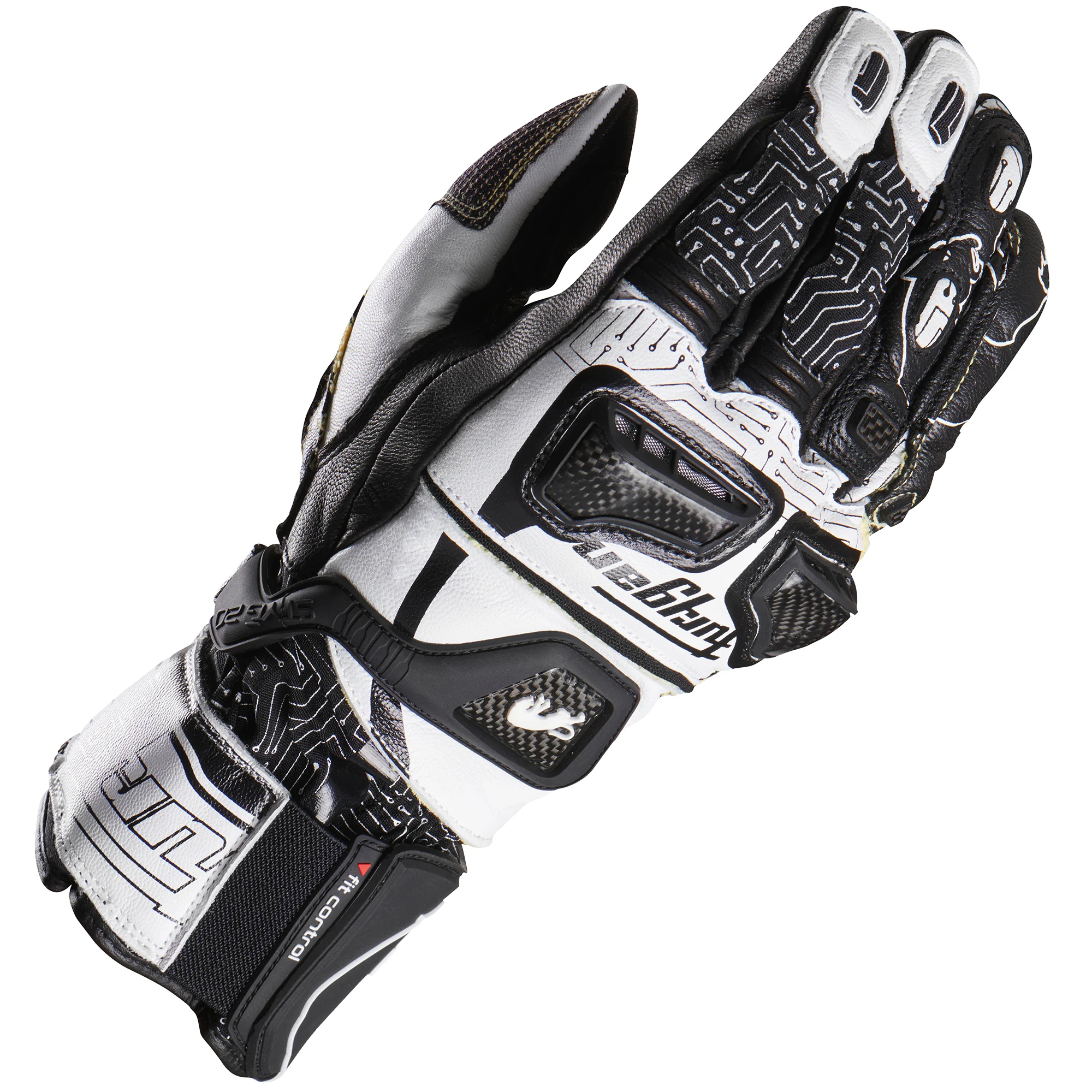 Furygan Furygan Styg20 X Kevlar® Leather Gloves - White / Black