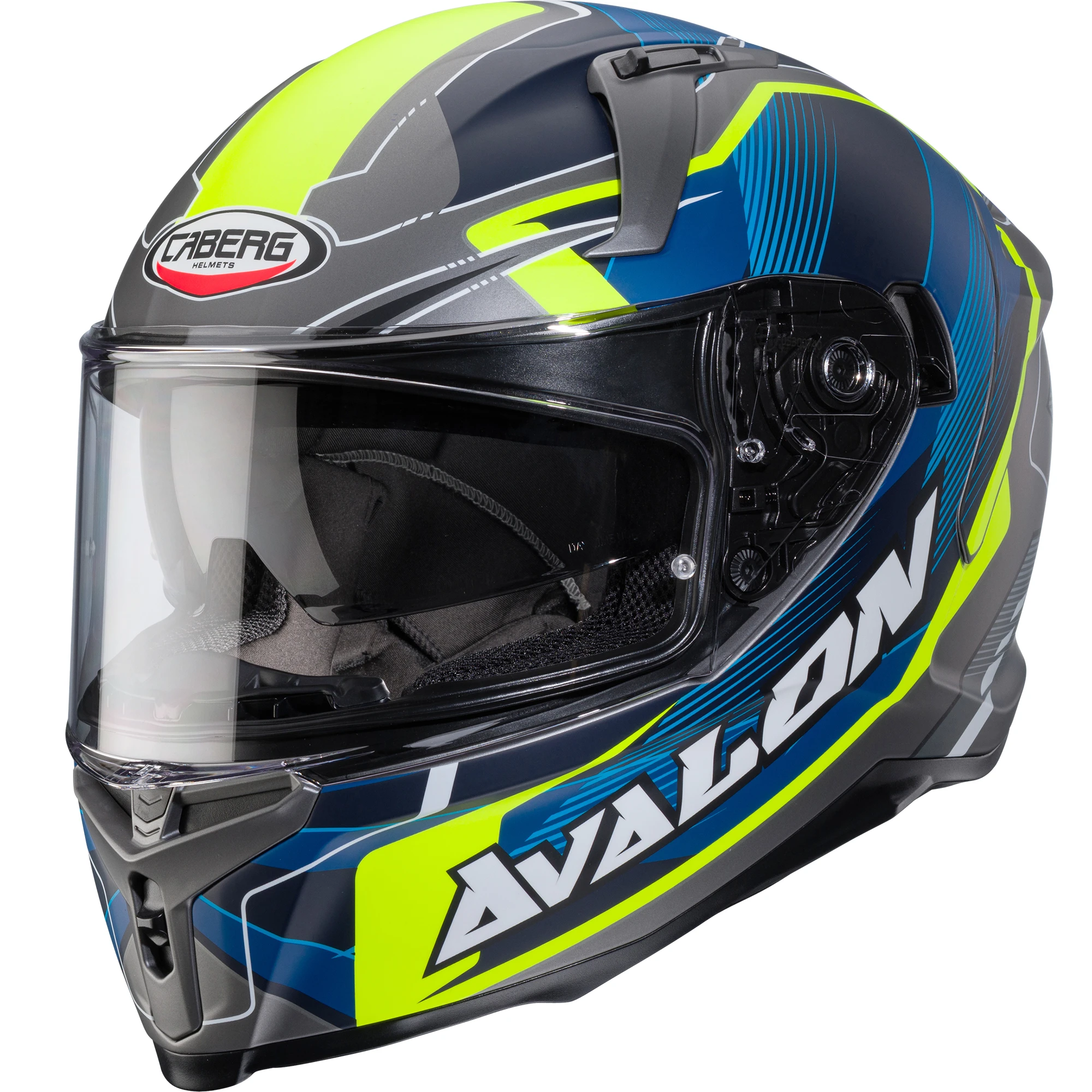 Caberg Caberg Avalon X - Optic Matt Grey / Blue / Yellow
