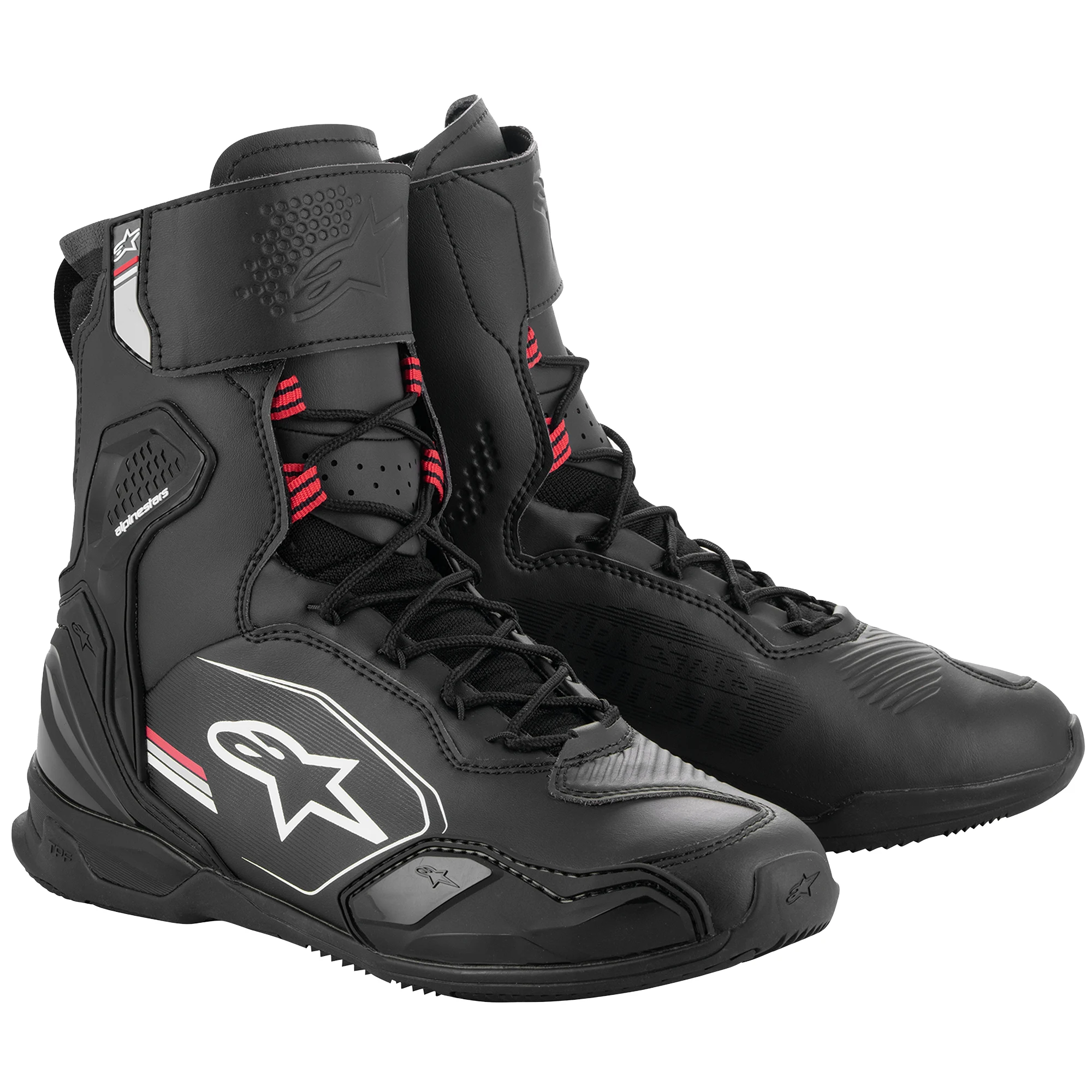 Alpinestars Alpinestars Superfaster Shoes - Black / Grey / Bright Red