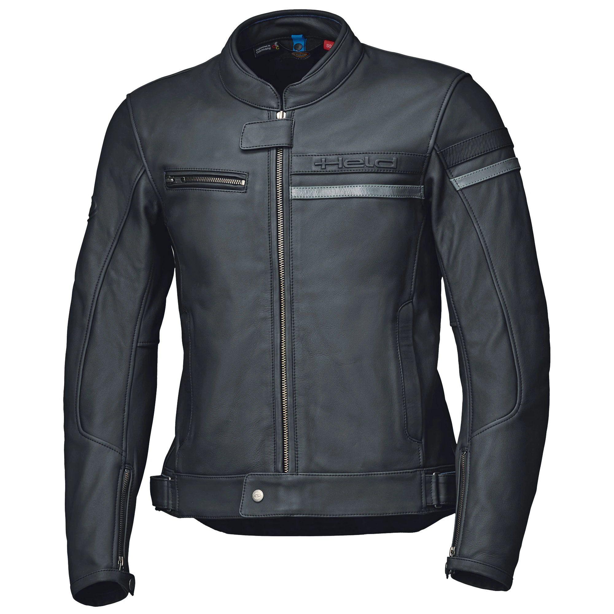 Held Held Midway Leather Jacket - Black / Grey