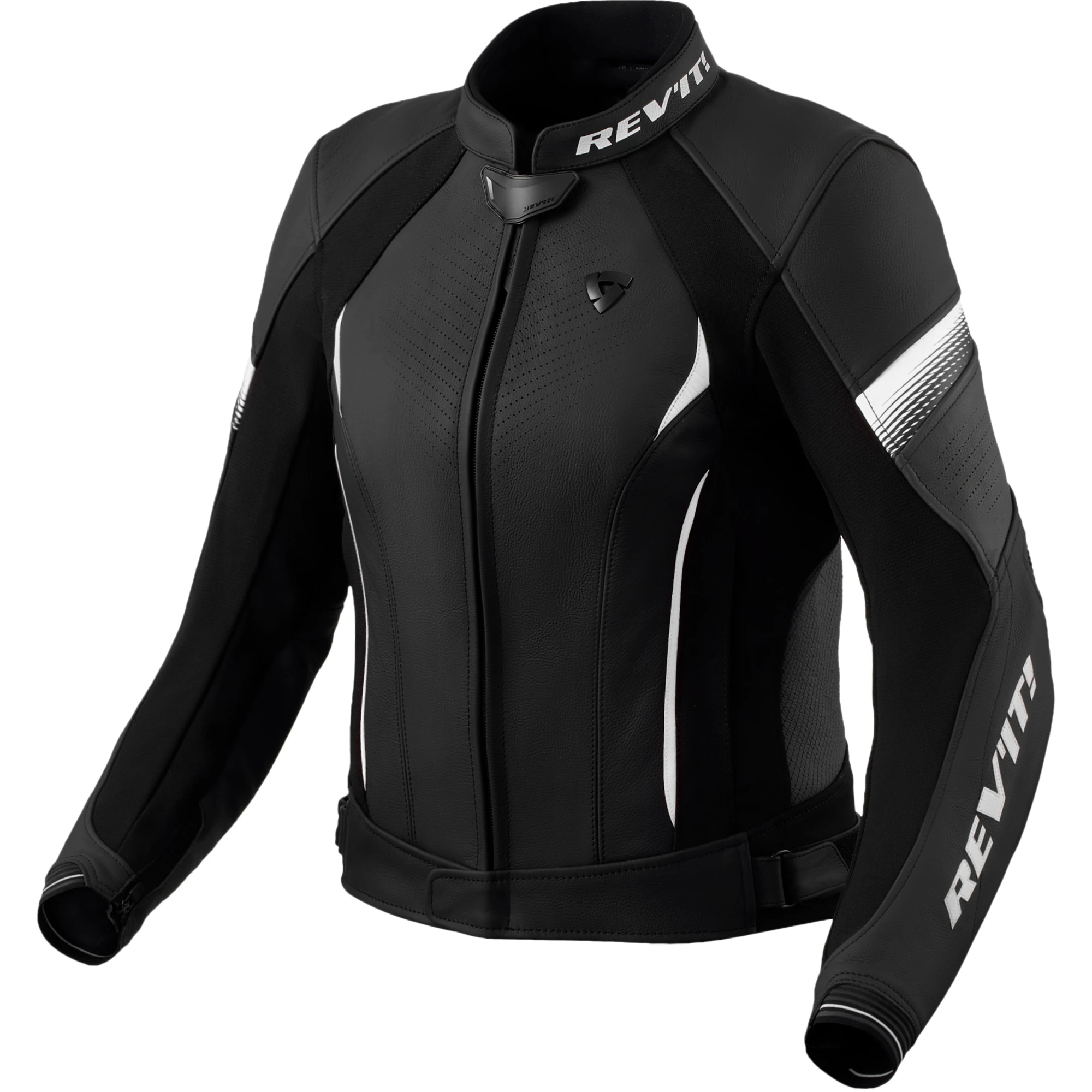 Rev'it Rev'it Ladies Xena 4 Leather Jacket - Black / White