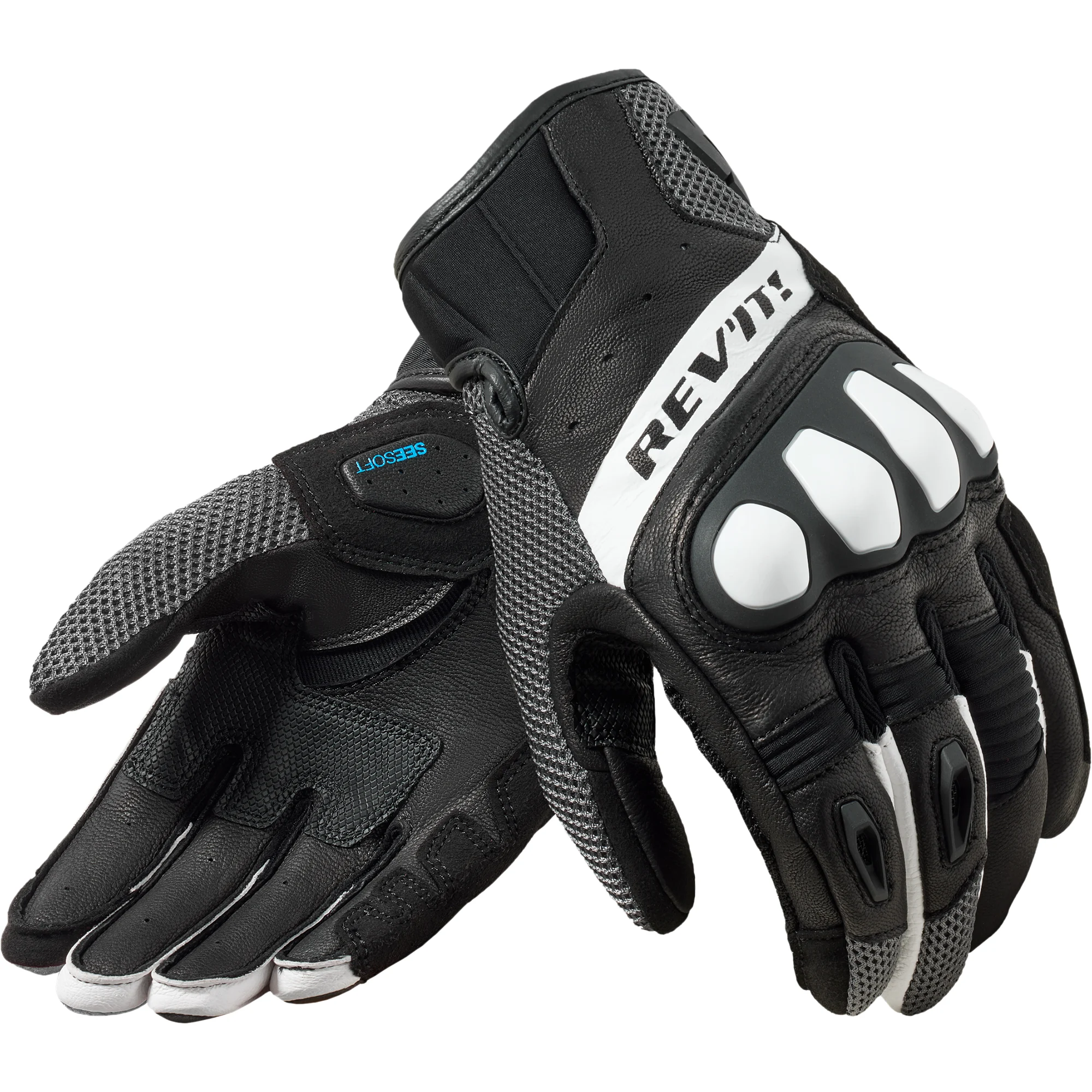 Rev'it Rev'it Ritmo Leather Gloves - Black / Grey