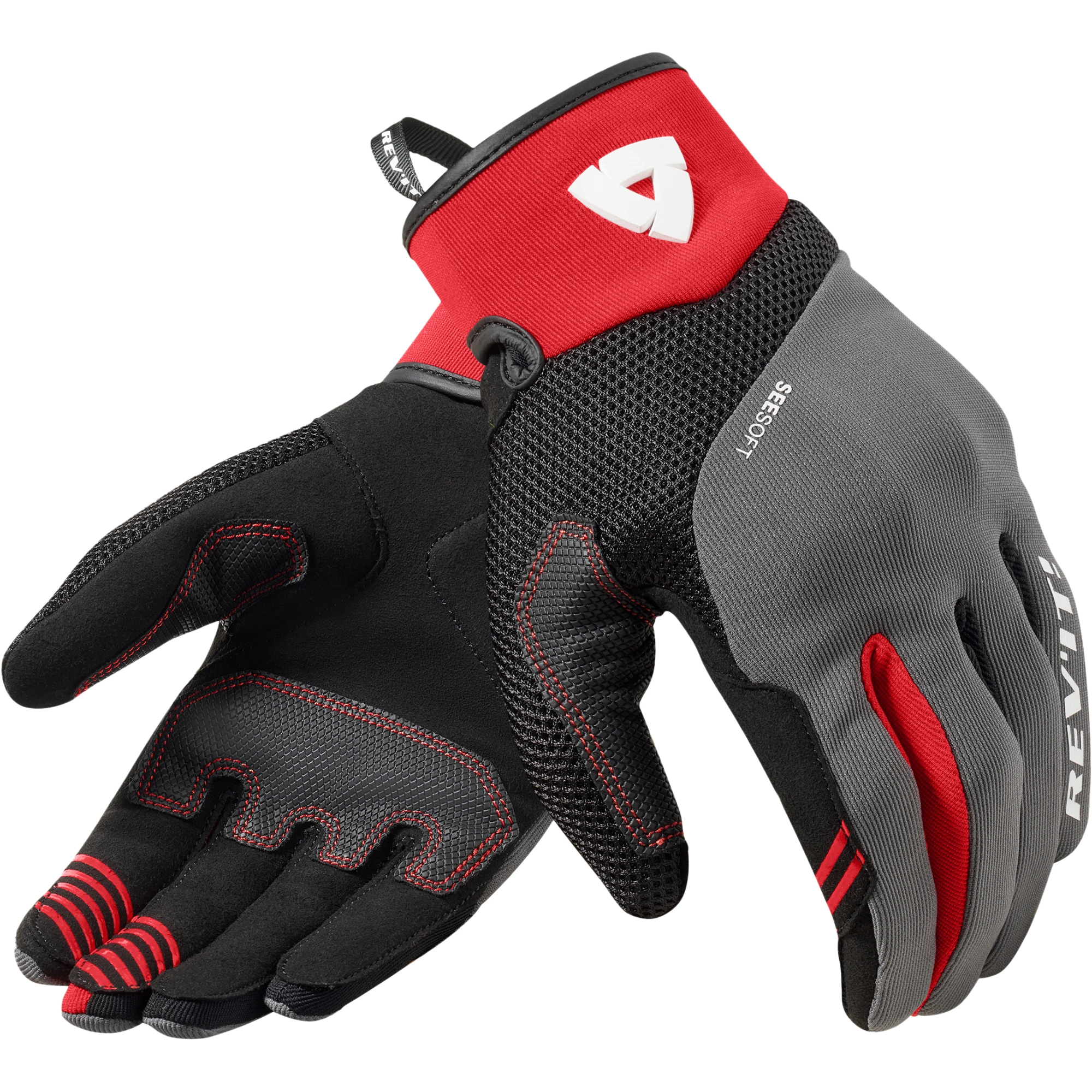 Rev'it Rev'it Endo Textile Gloves - Grey / Red