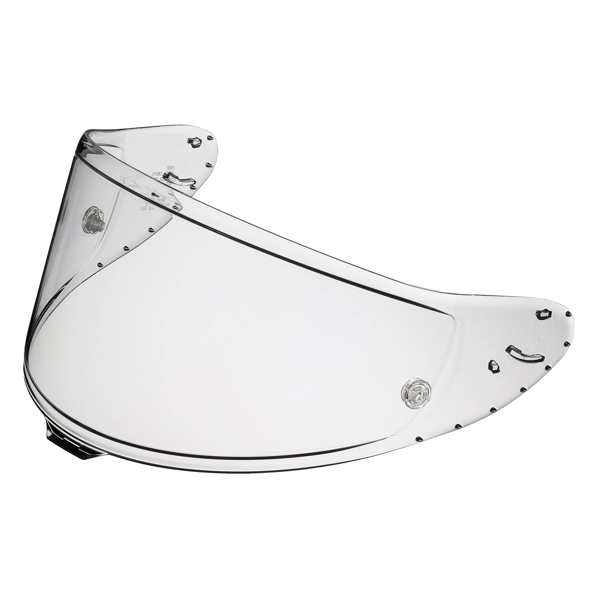 Shoei Shoei CWR-F2R Clear Drilled & Plugged Visor - Road Legal