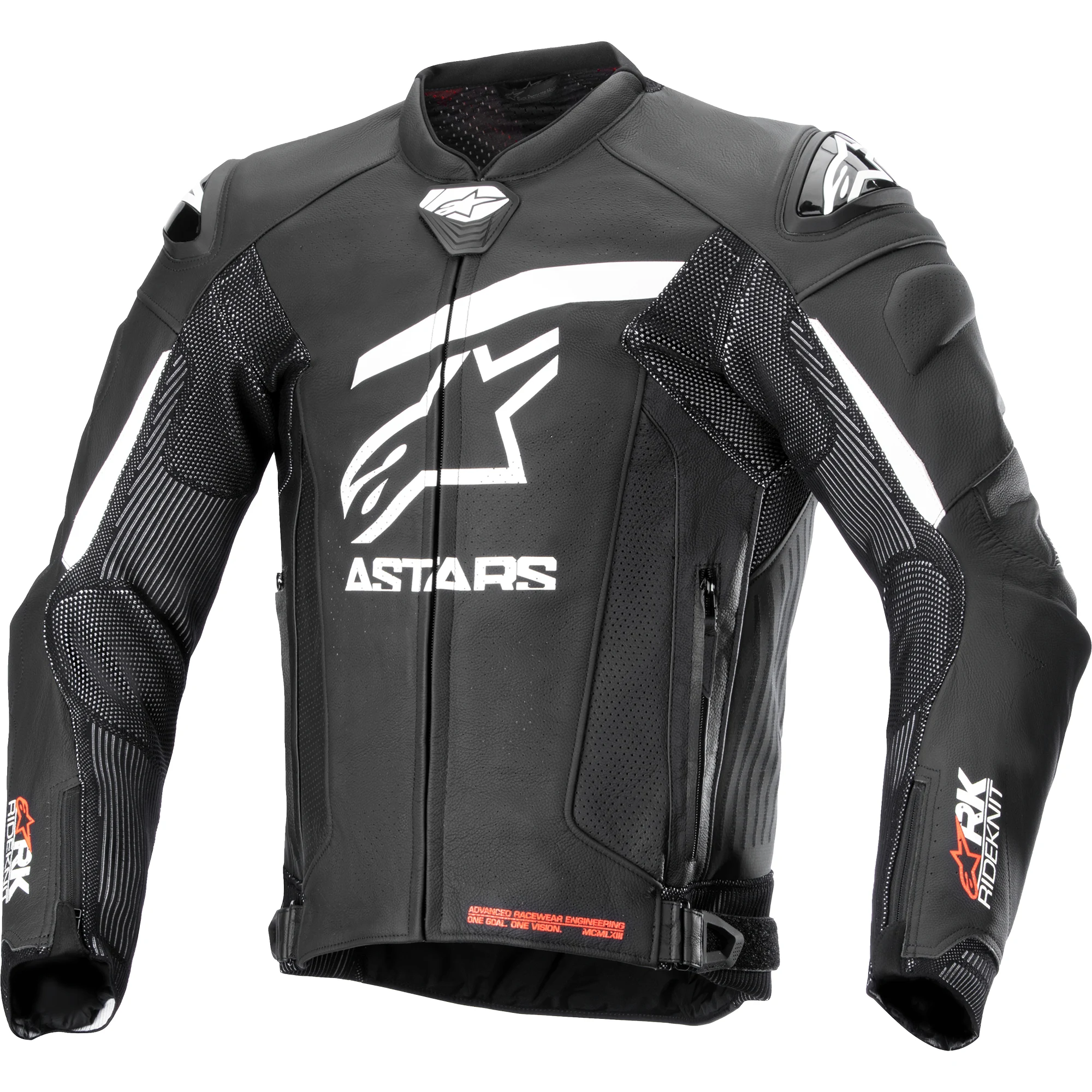 Alpinestars Alpinestars GP Plus R V4 Rideknit Leather Jacket - Black / White