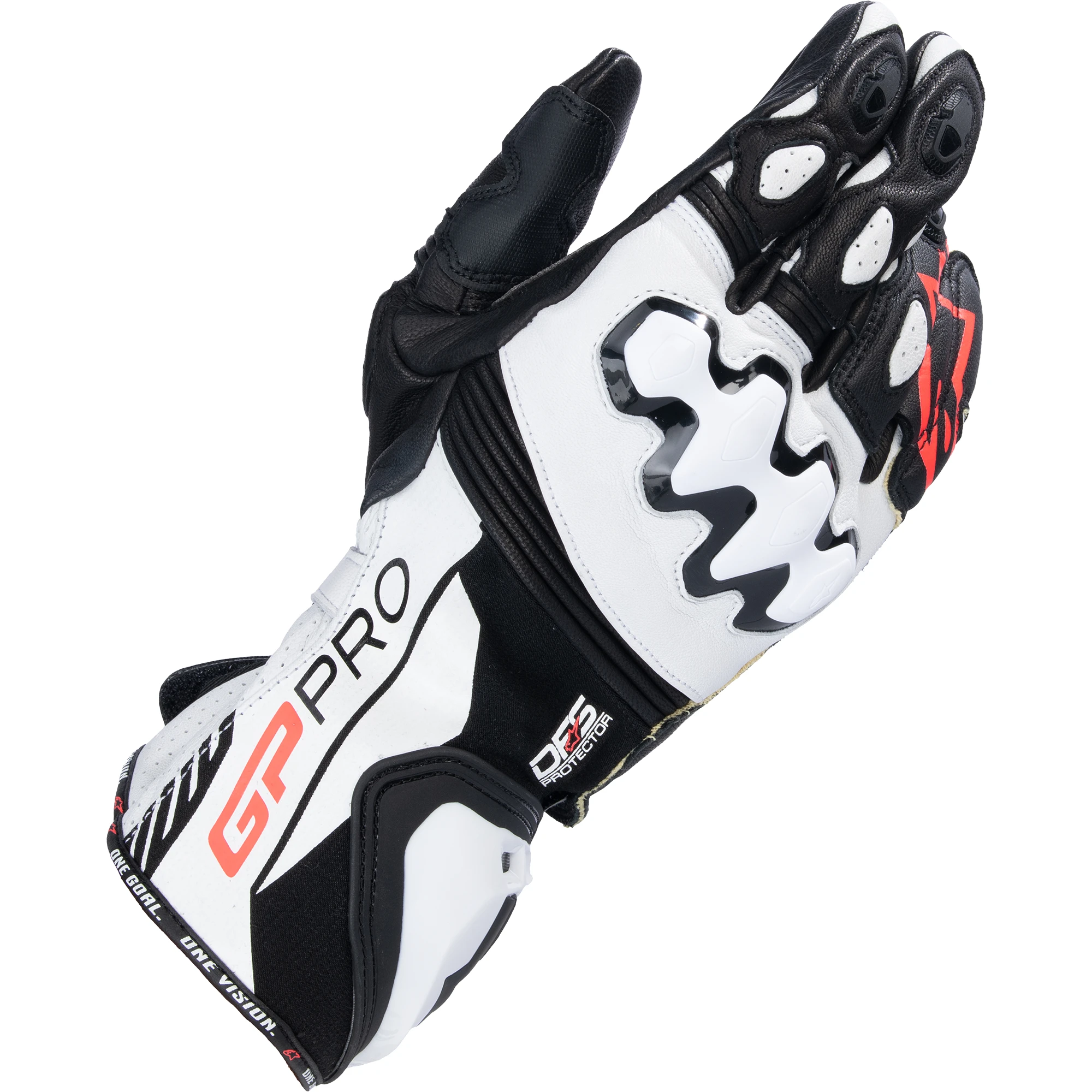 Alpinestars Alpinestars GP Pro R4 Leather Gloves - Black / White