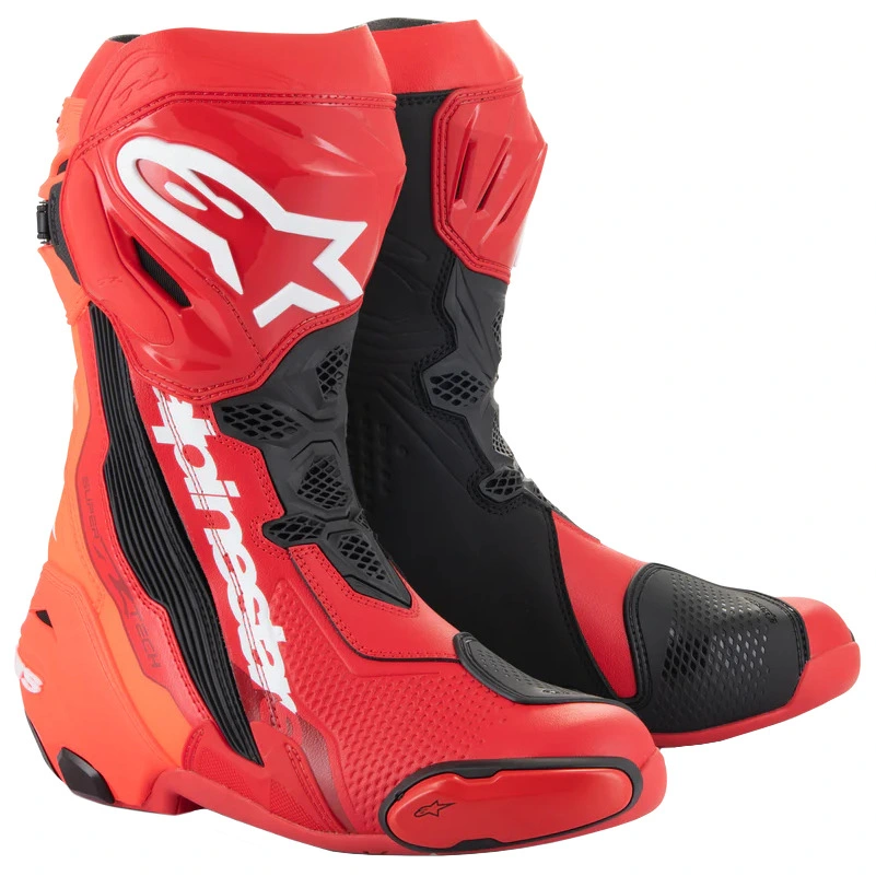 Alpinestars Alpinestars Supertech R Boots - Bright Red / Red Fluo