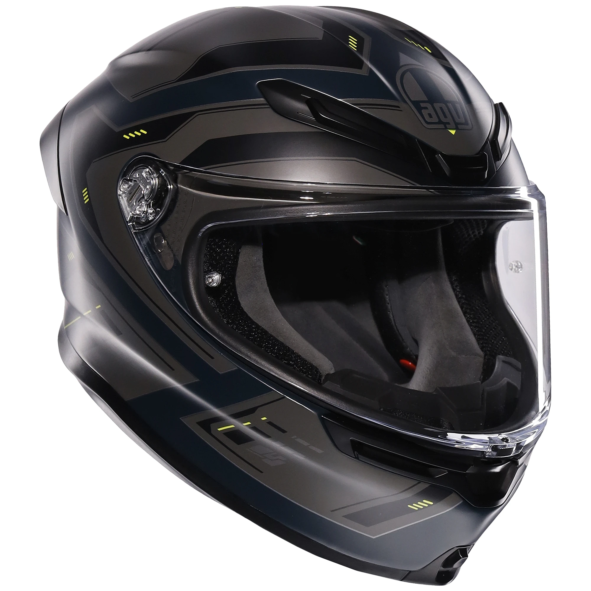 AGV AGV K6 S - Enhance Matt Grey / Yellow Fluo