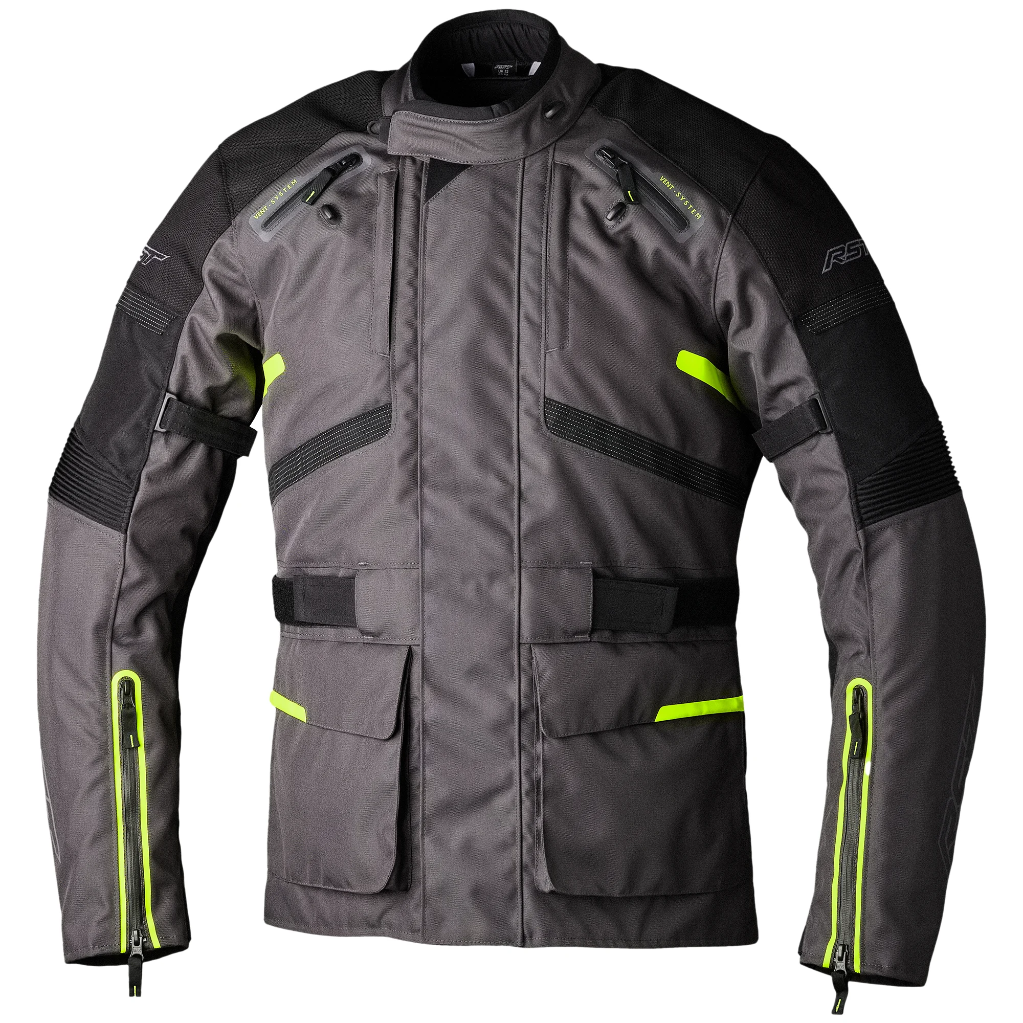 RST RST Endurance CE Textile Jacket - Graphite / Flo Yellow