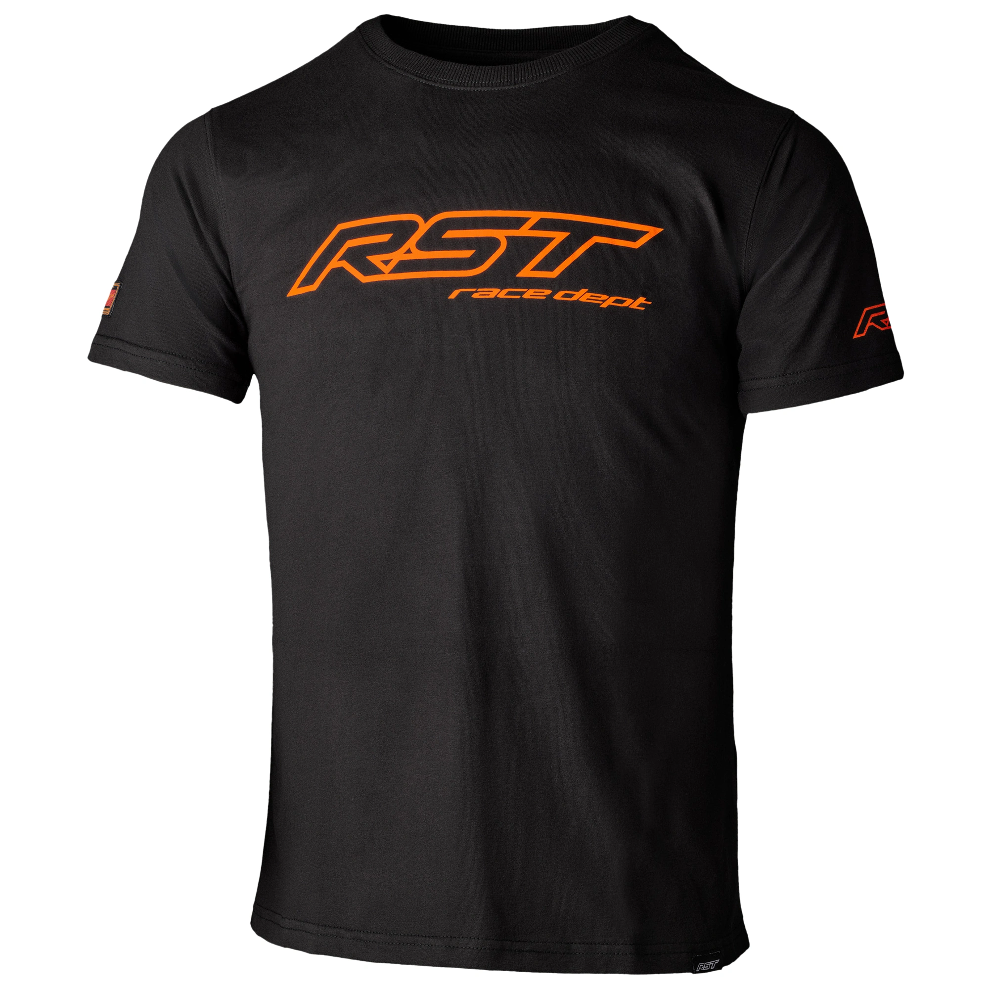 RST RST Race Dept Logo T-Shirt - Black / Flo Orange