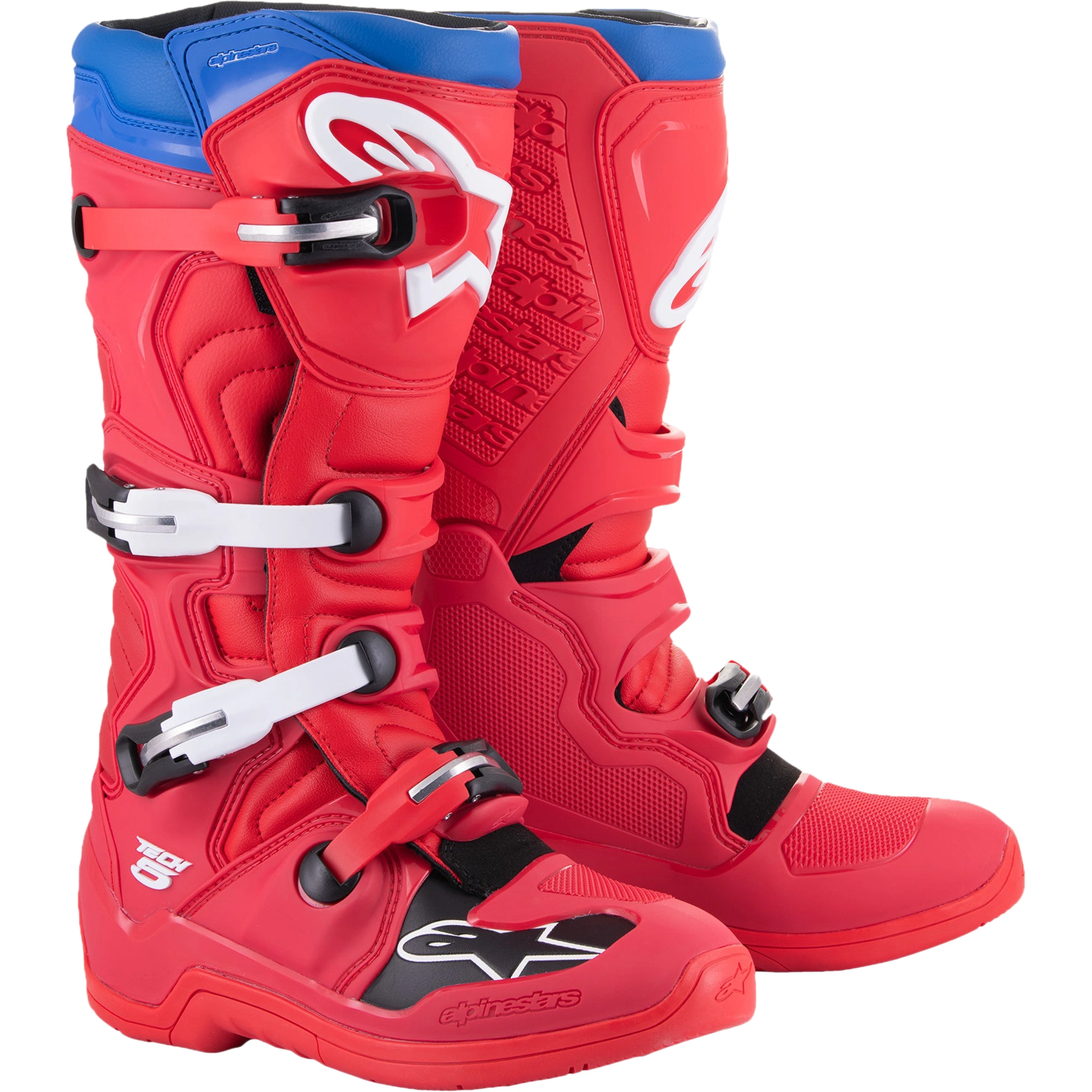 Alpinestars Alpinestars Tech 5 Boots - Bright Red / Dark Red / Alpine Blue