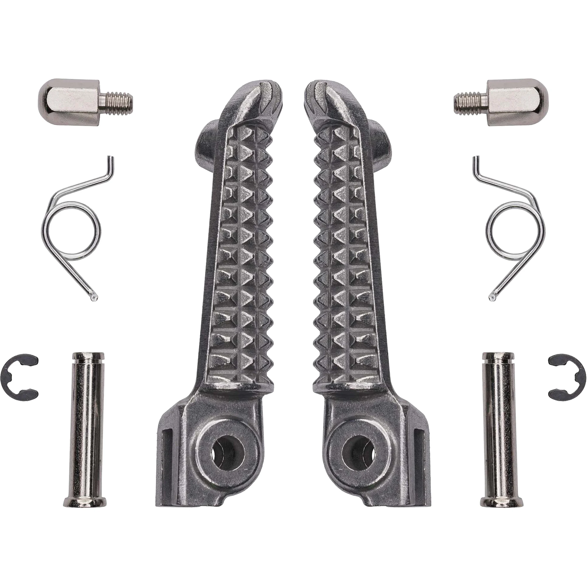 Bike It Bike It OEM Silver Footpegs - Yamaha YZF-R1 / YZF-R6