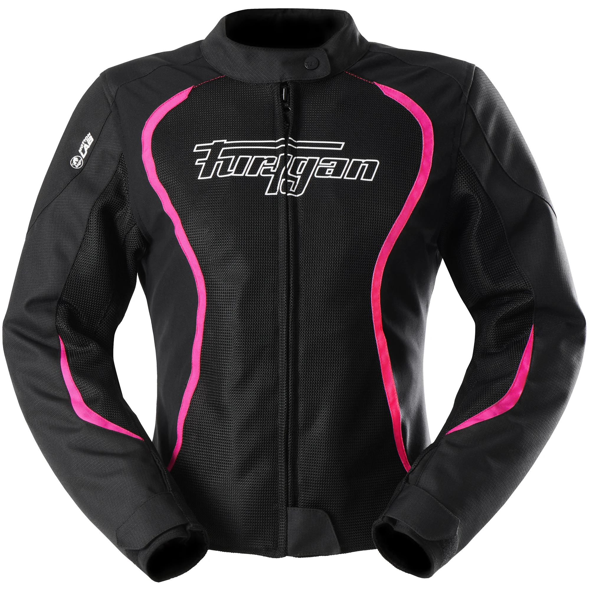 Furygan Furygan Ladies Odessa Vented 3in1 Textile Jacket - Black / White / Pink