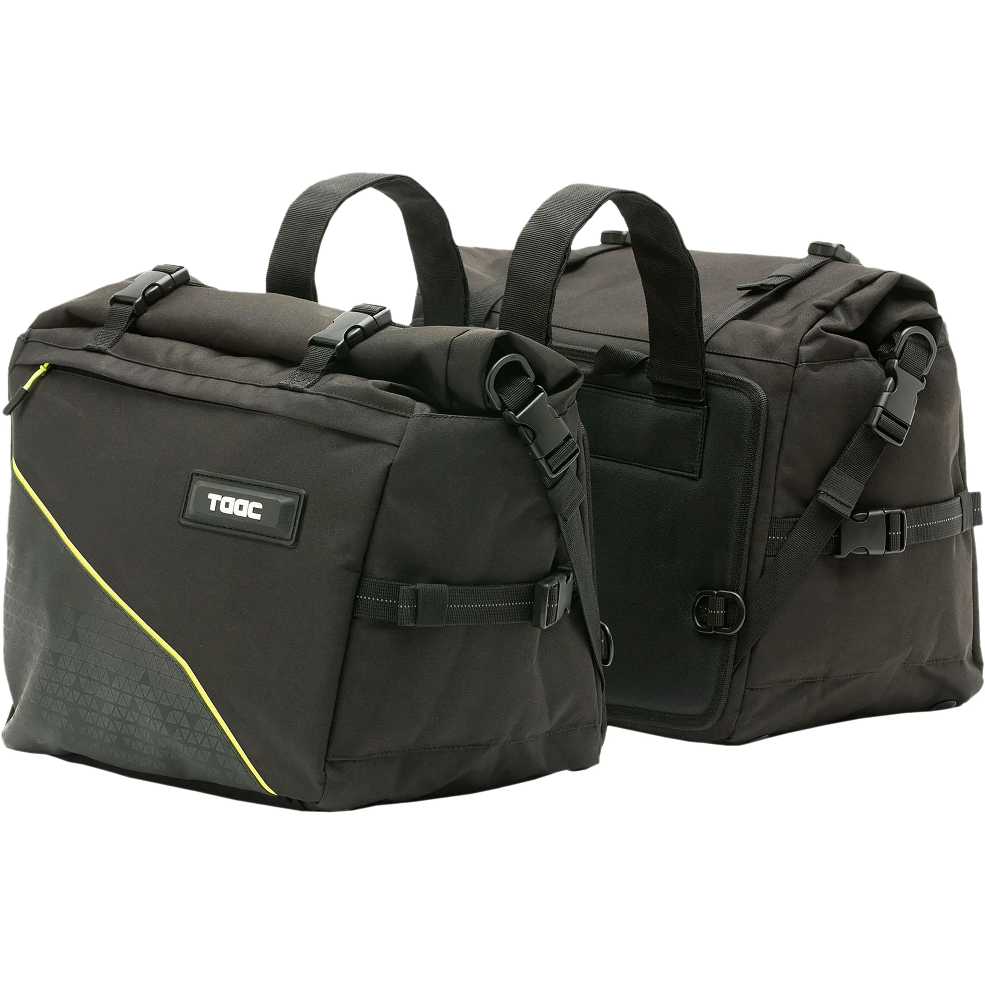 TAAC TAAC 25-35 Litres Expandable Side Bags - Black - TC31N