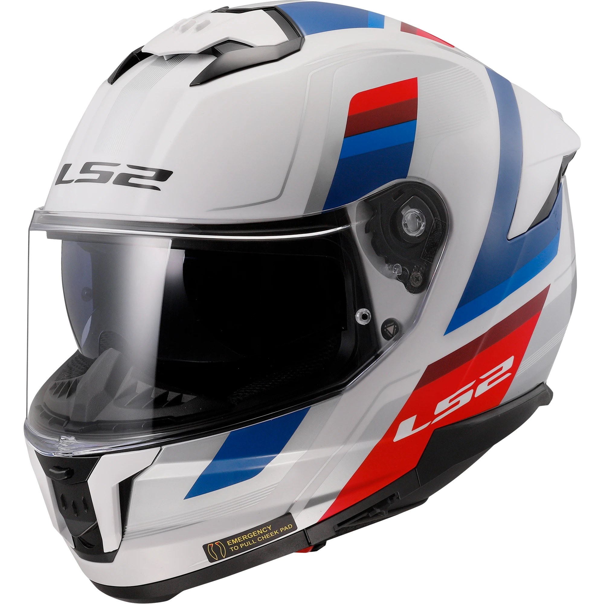 LS2 LS2 Stream II - Vintage White / Blue / Red