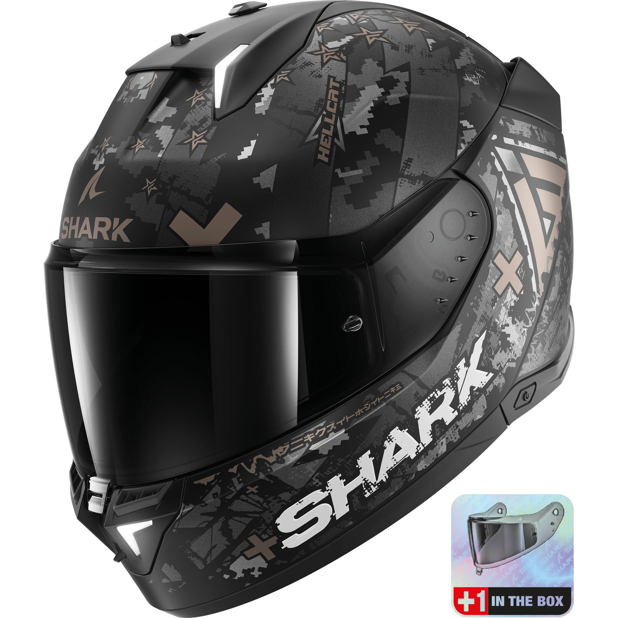 Shark Shark Skwal i3 - Hellcat Matt Black / Chrome / Anthracite