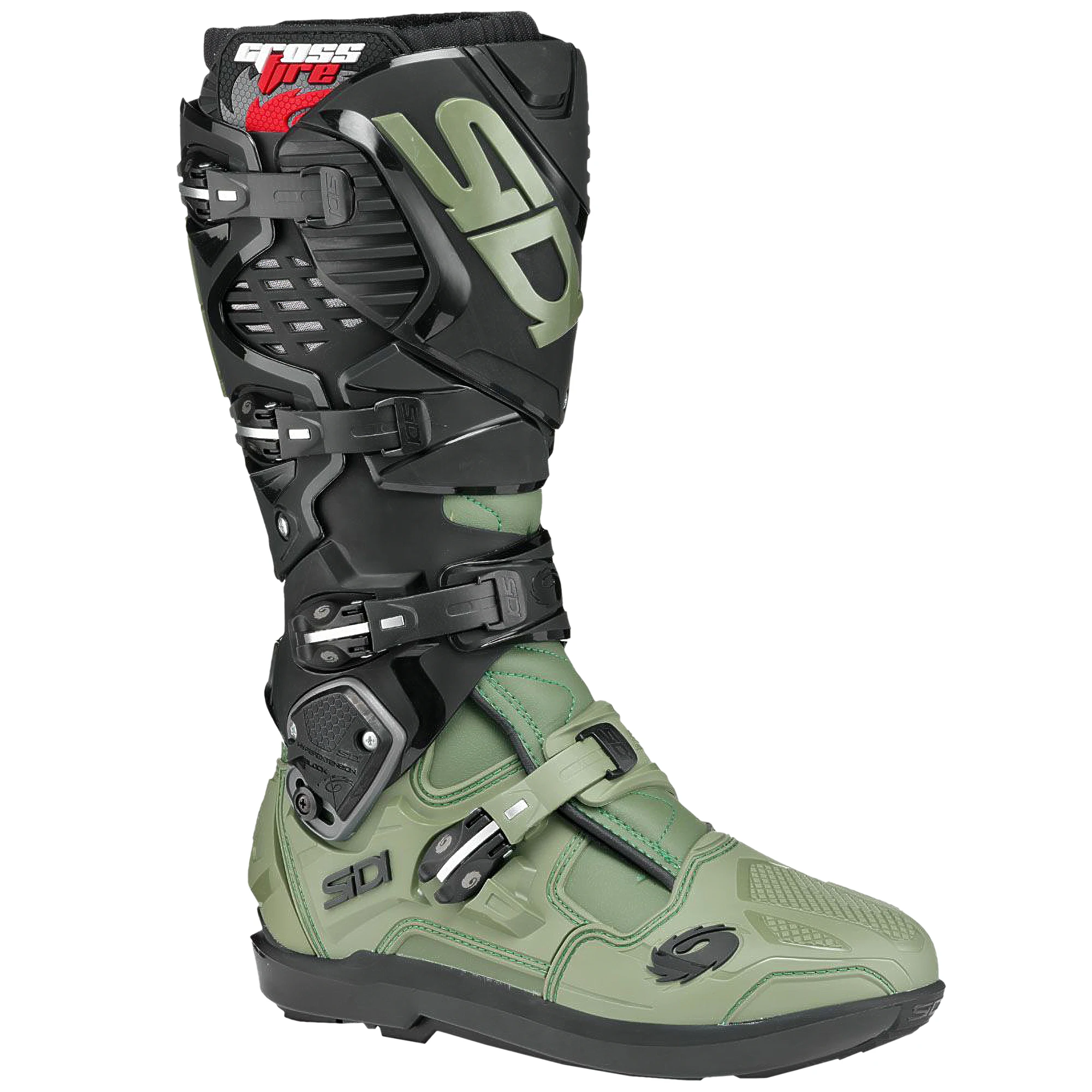 Sidi Sidi Crossfire 3 SRS Boots - Army / Black