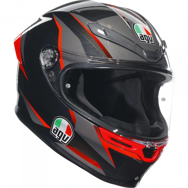 AGV AGV K6 S - Slashcut Black / Grey / Red